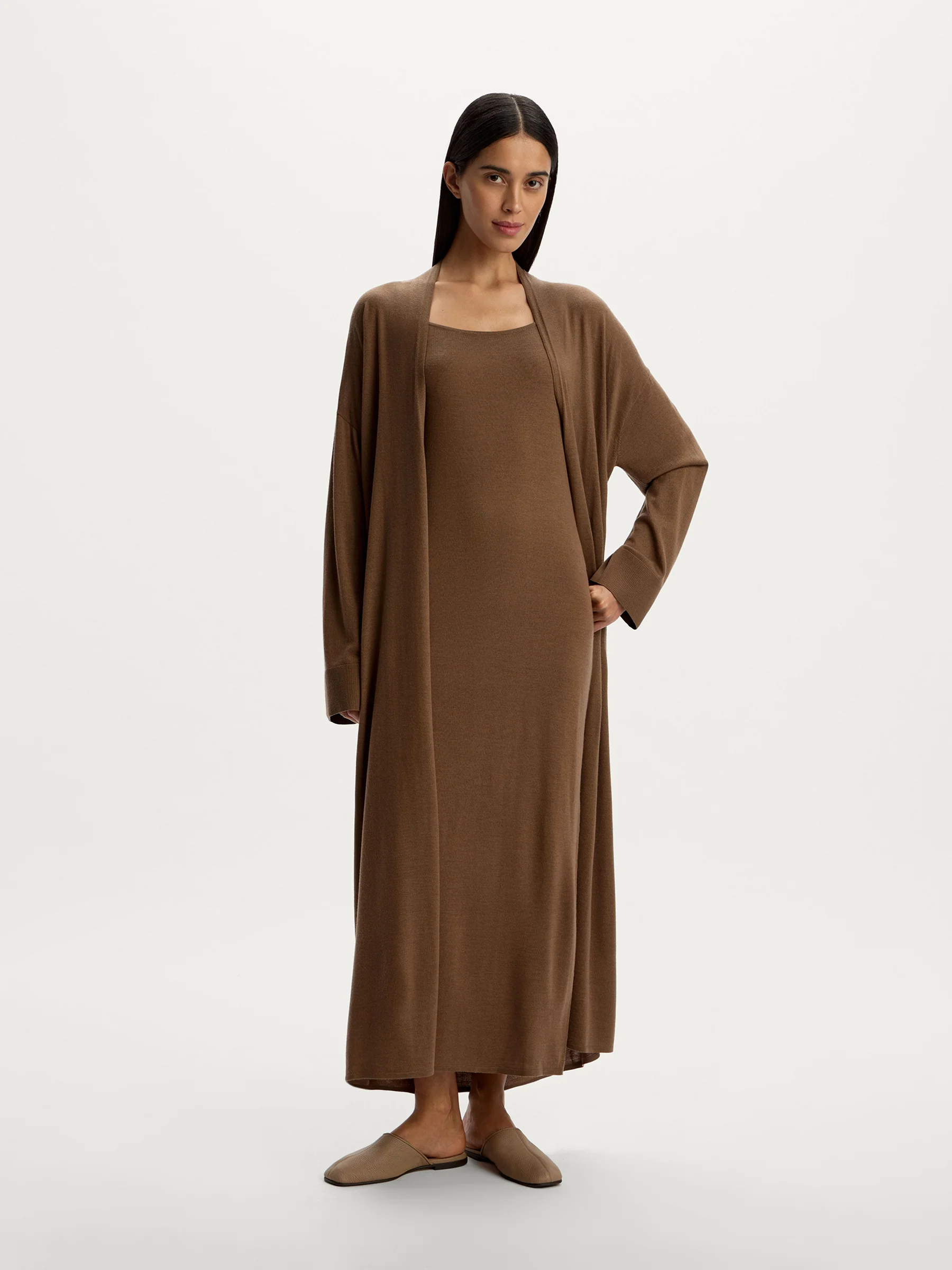 Merino-silk slip dress - Image 2