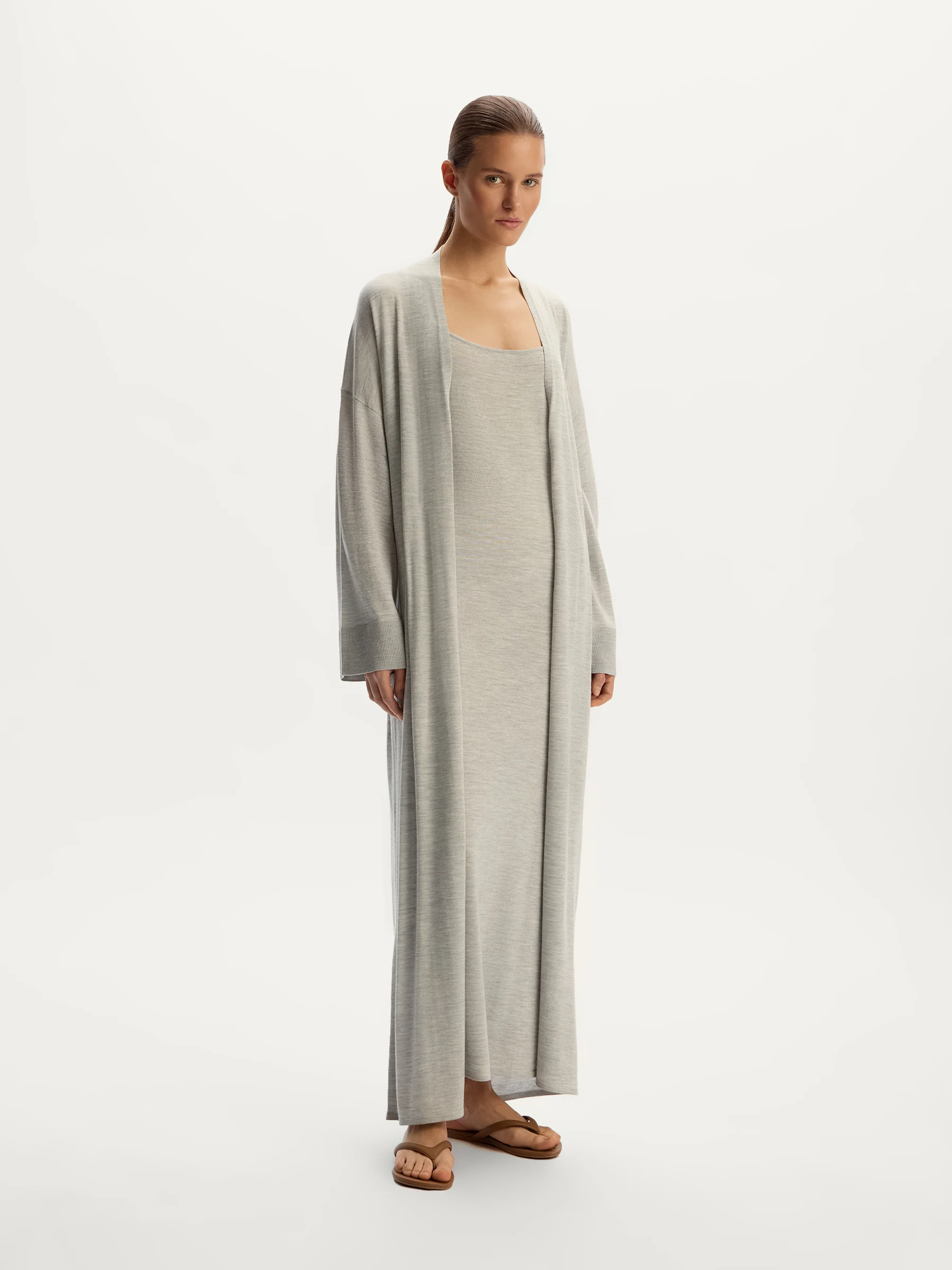 Merino-silk slip dress - Image 3