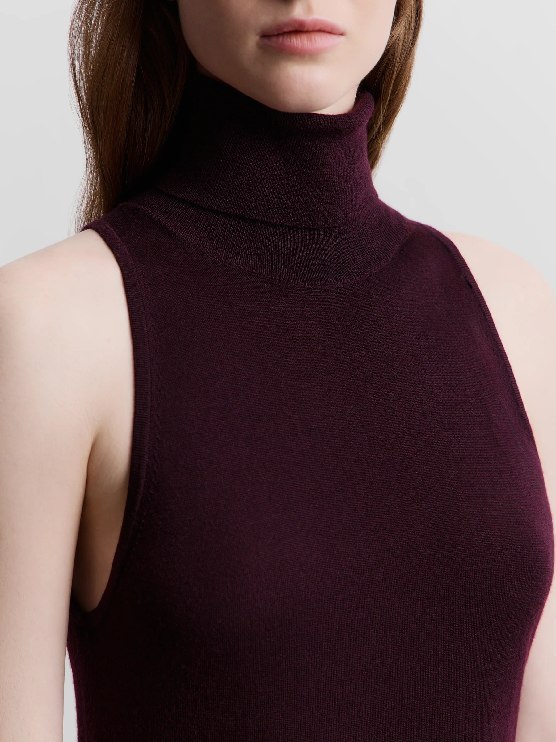 Merino-silk turtleneck dress - Image 4