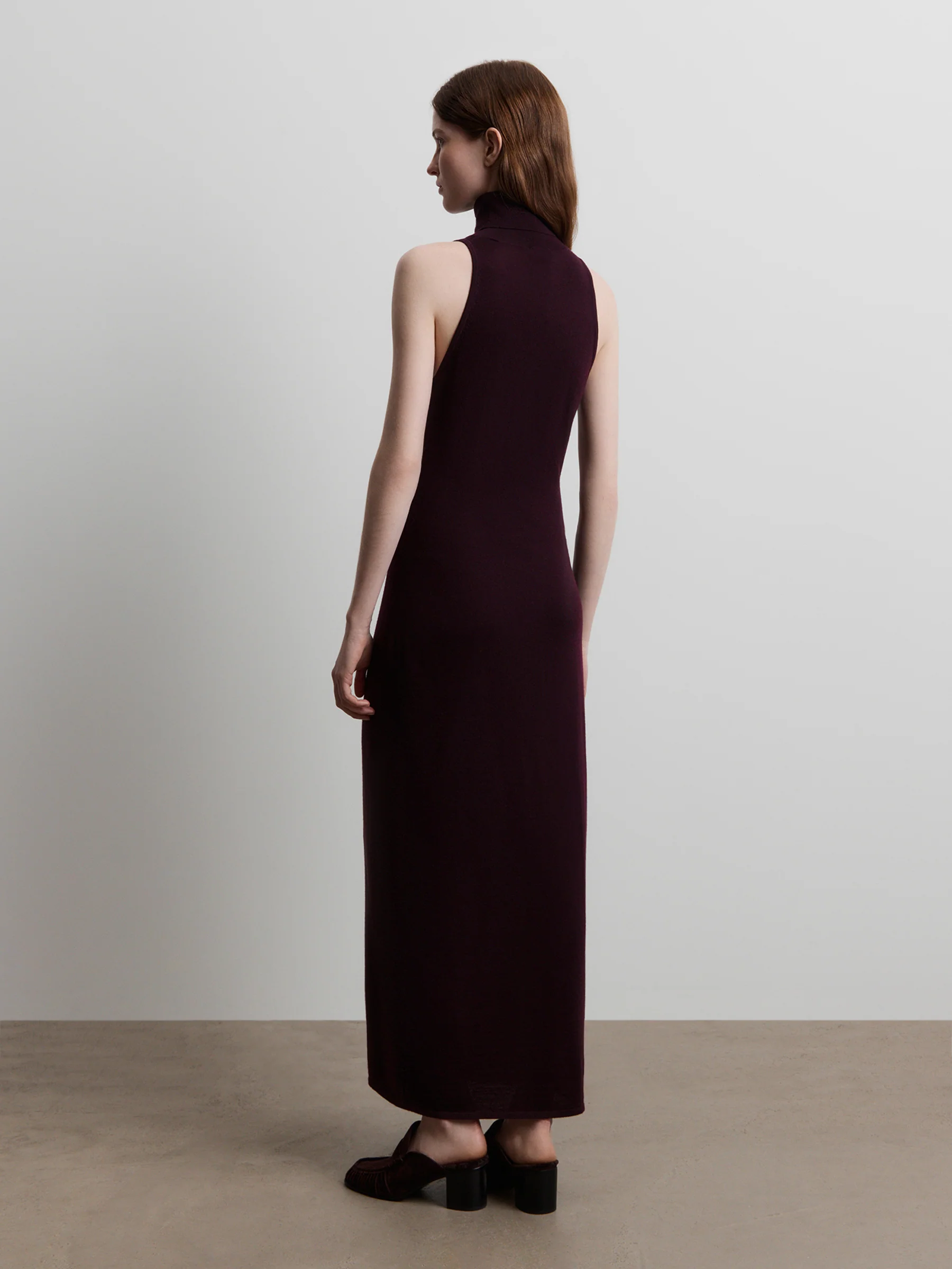 Merino-silk turtleneck dress - Image 5