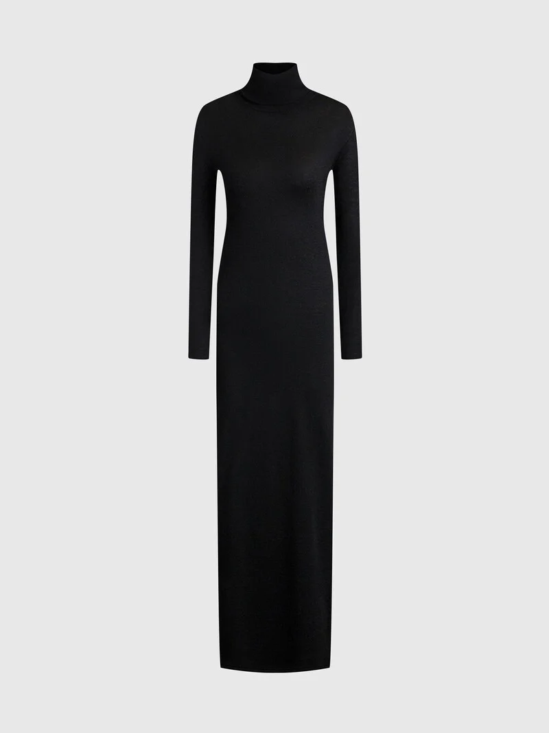 Merino  turtleneck dress - Image 6