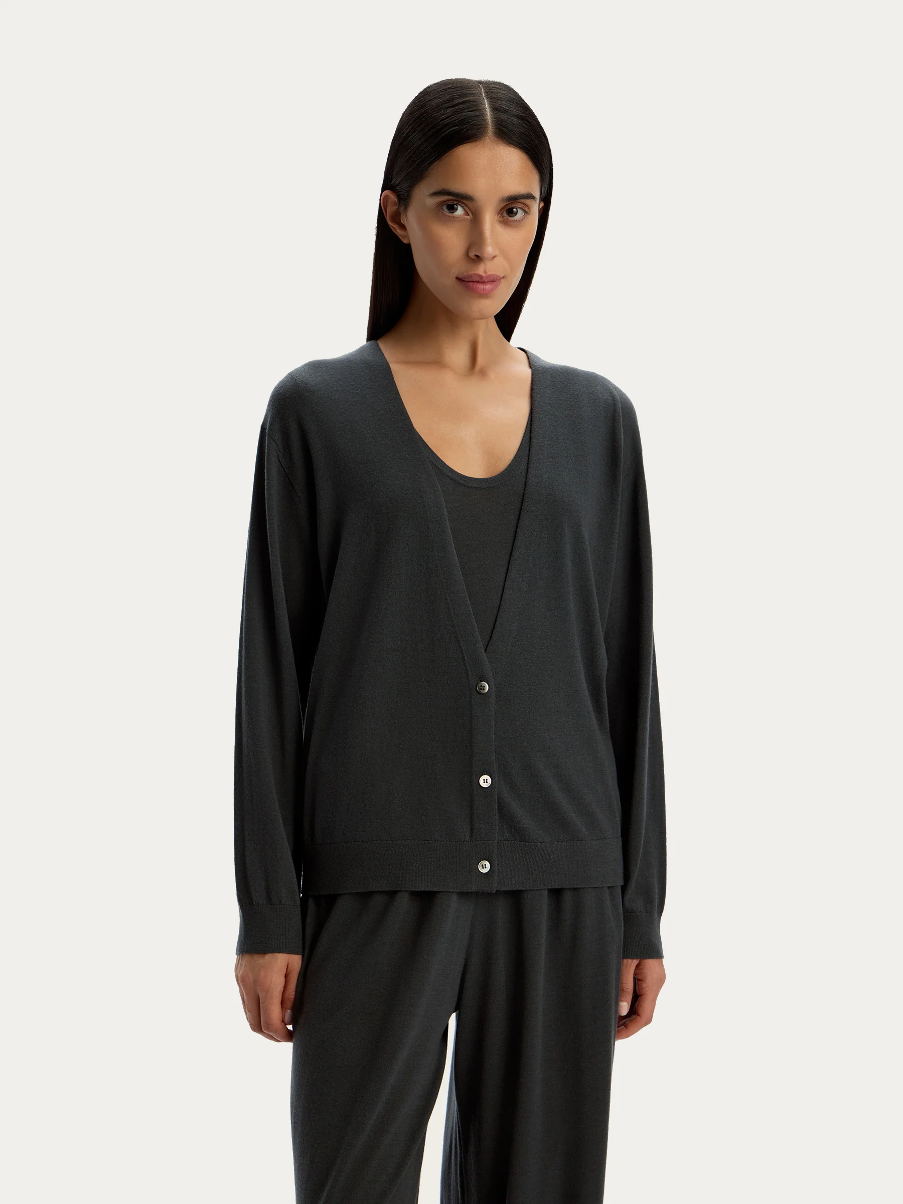 Merino wool cardigan
