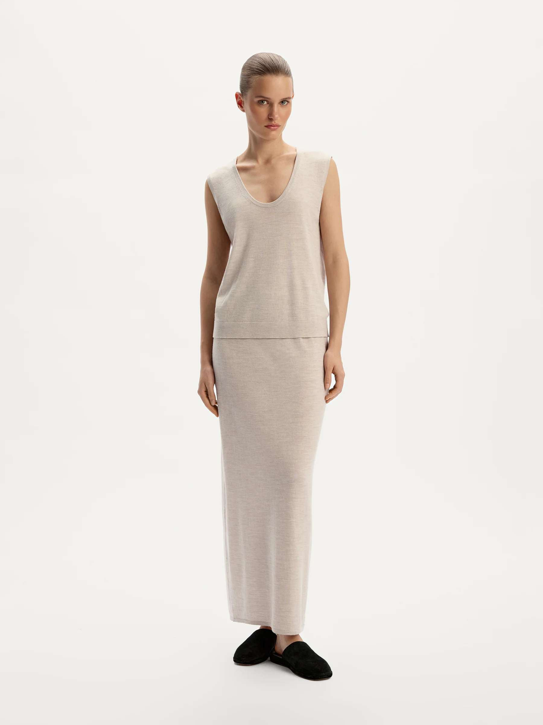 Merino wool skirt