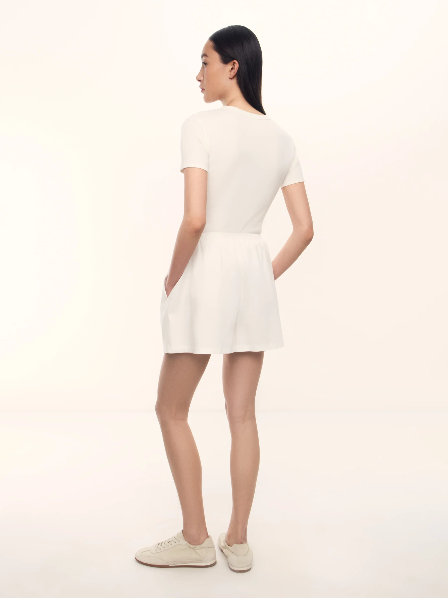 Mica mercerised cotton shorts - Image 5