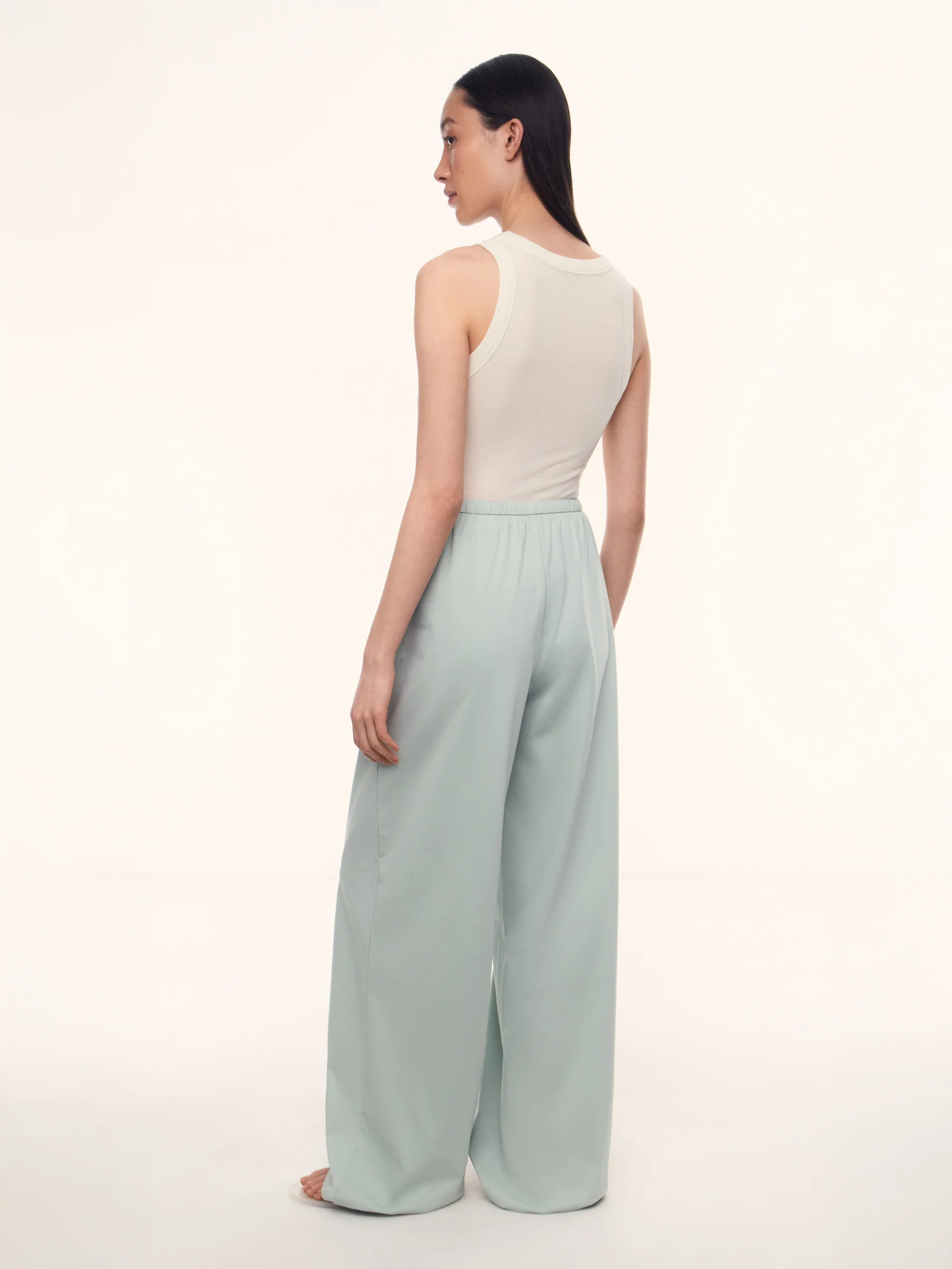 Mica mercerised cotton trousers - Image 5