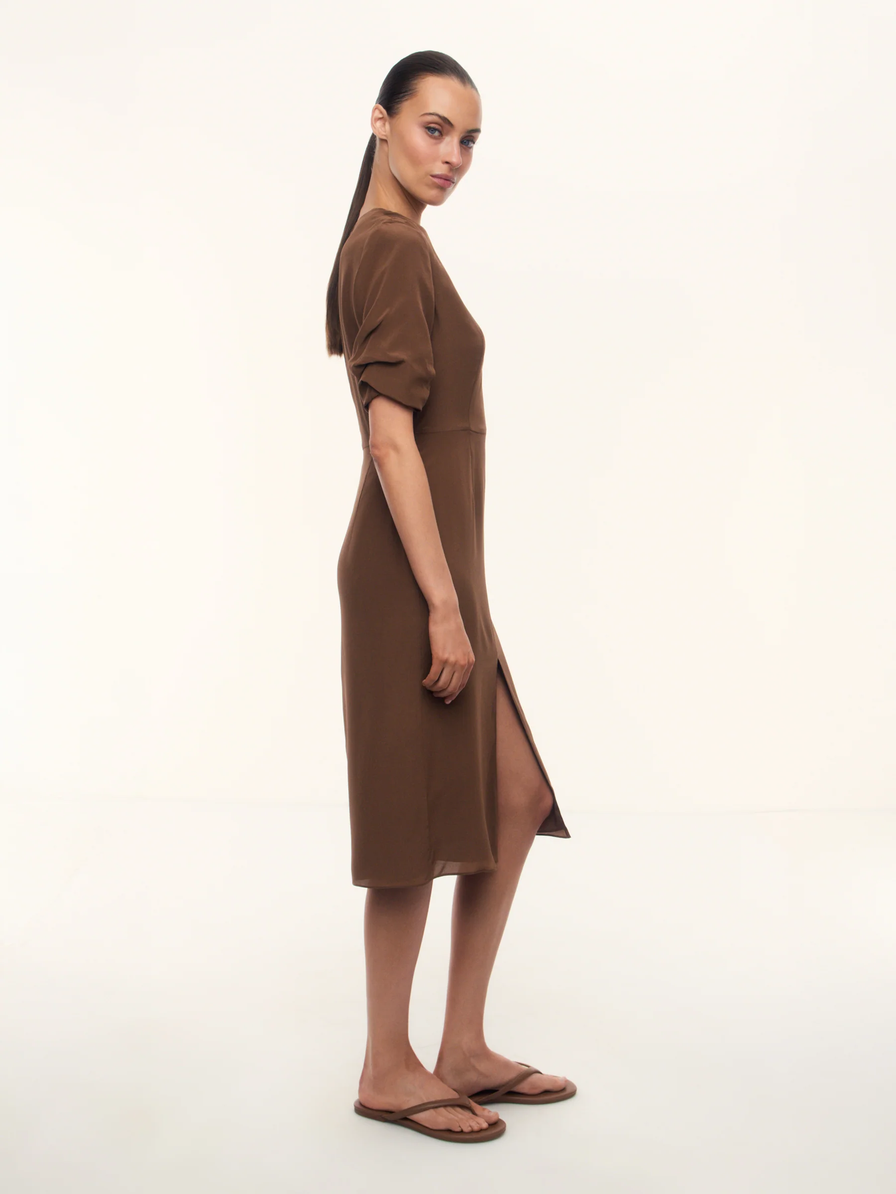 Modernist silk chiffon dress - Image 2