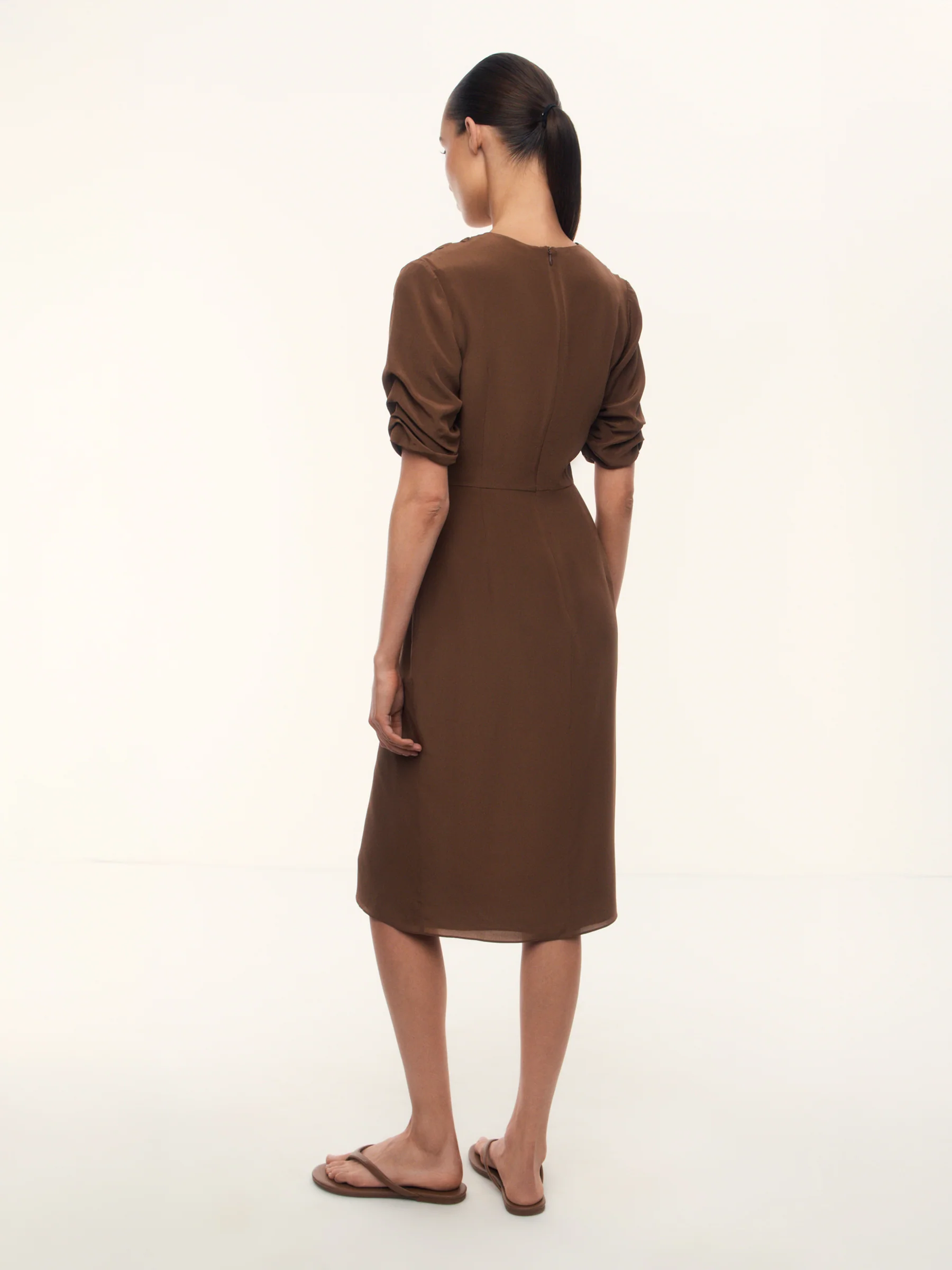 Modernist silk chiffon dress - Image 5