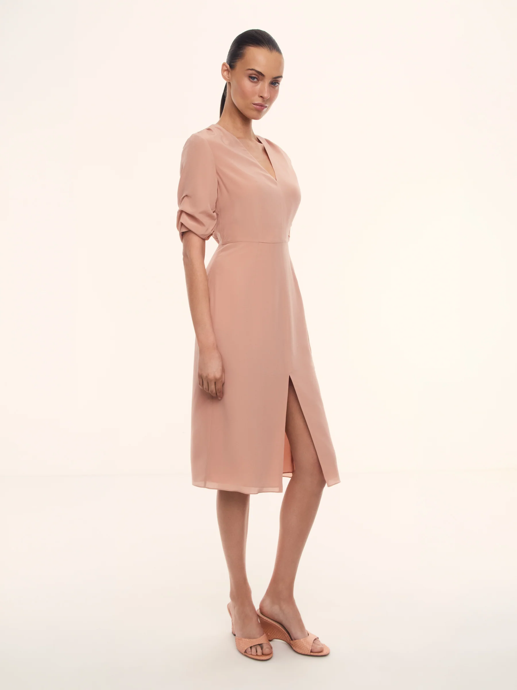 Modernist silk chiffon dress - Image 2