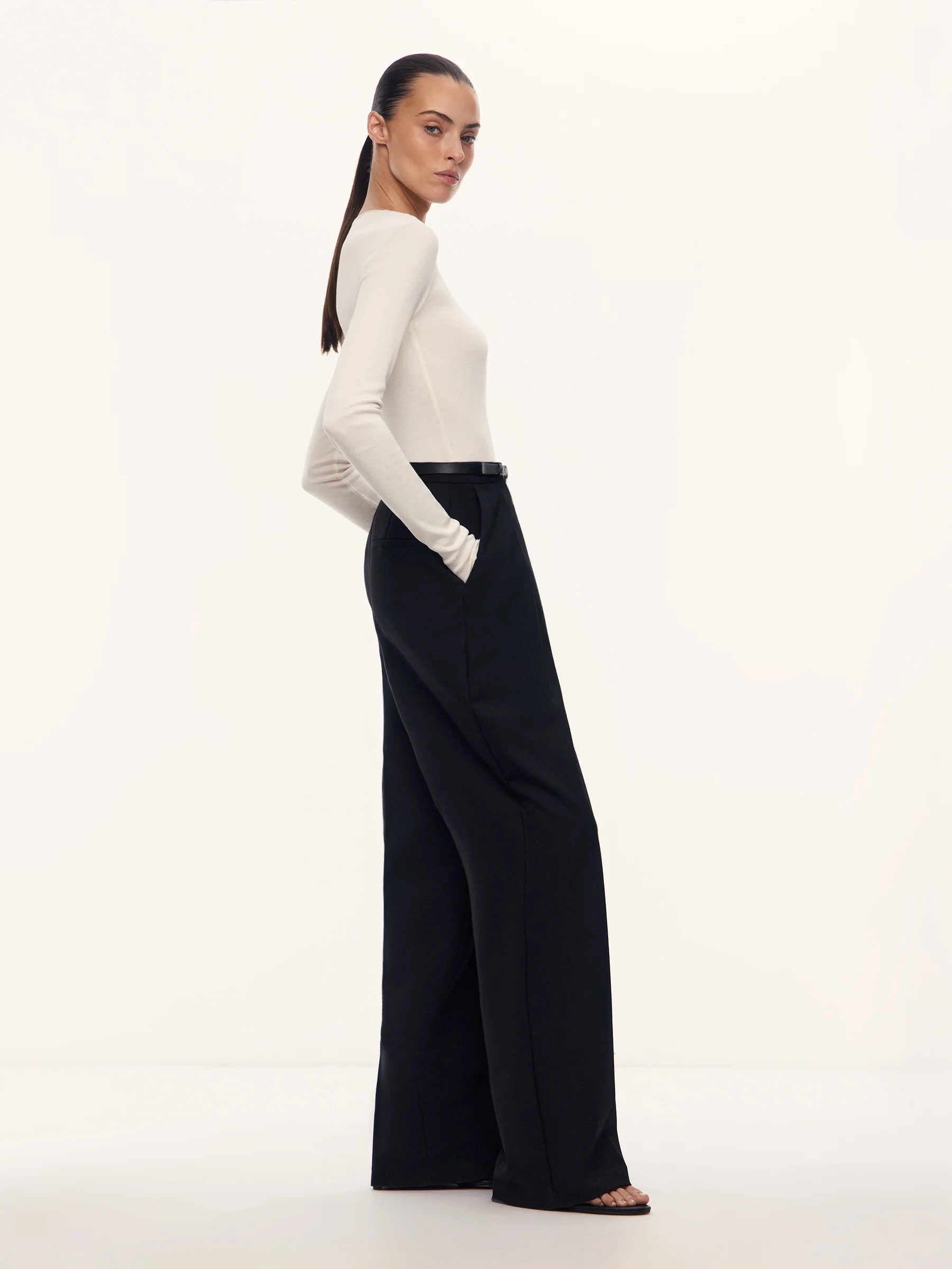 Nicole silk-cotton long-sleeve top - Image 3