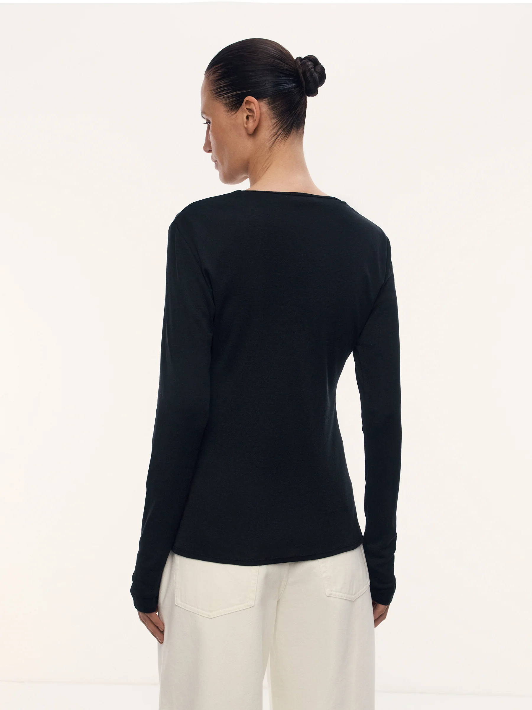 Nicole silk-cotton long-sleeve top - Image 5