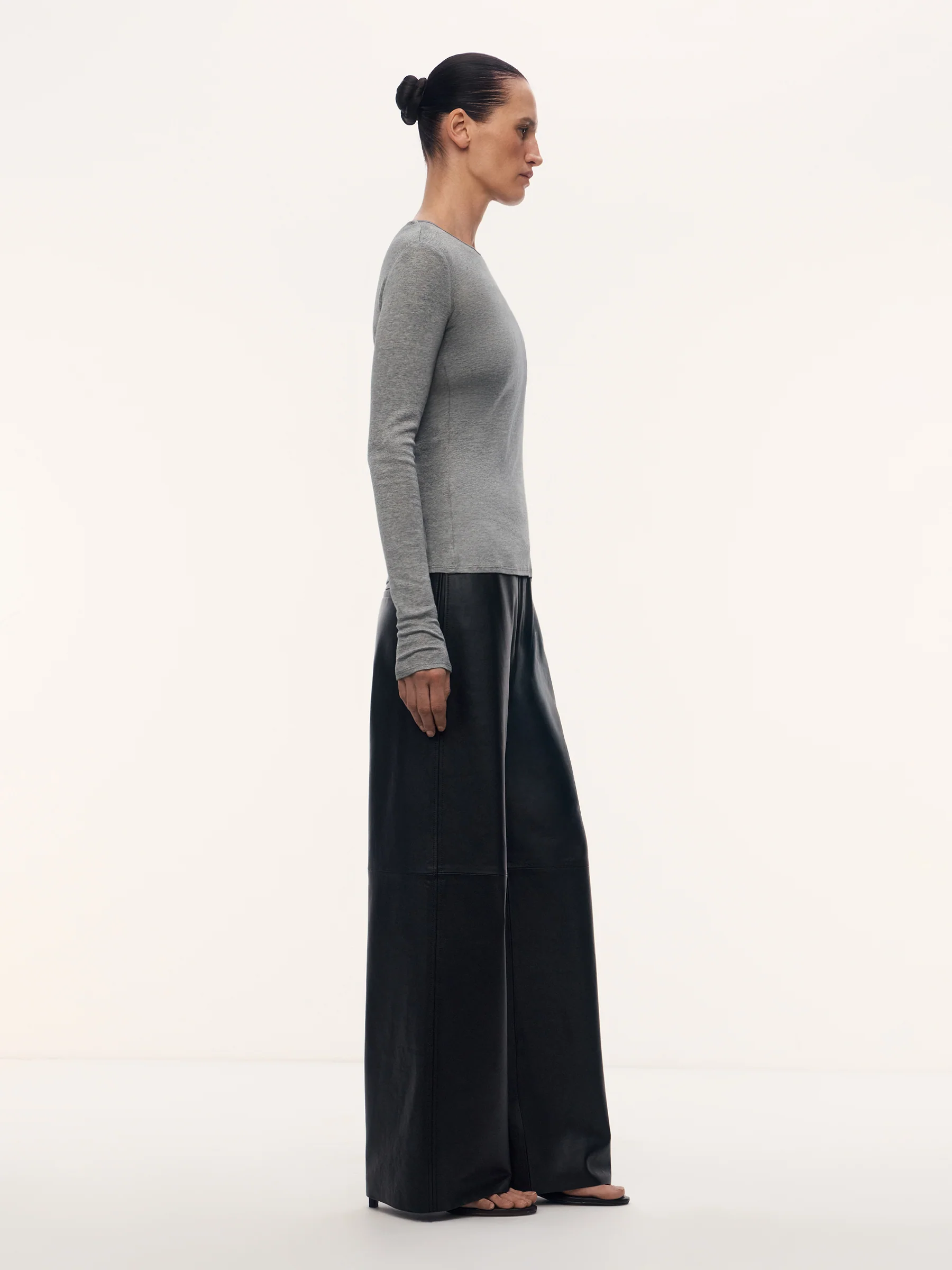 Nicole silk-cotton long-sleeve top - Image 3
