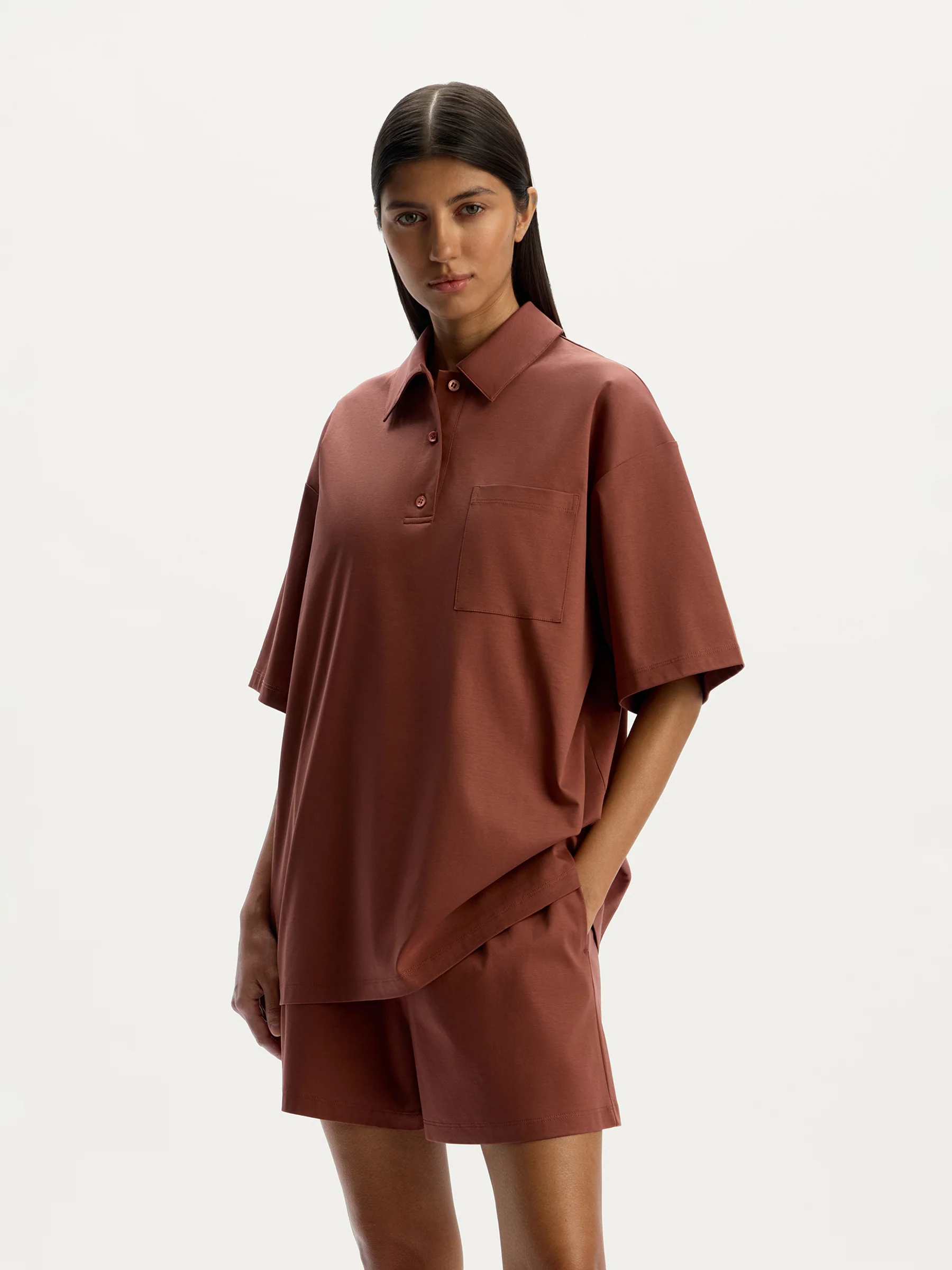 Pima cotton polo T-shirt - Image 3