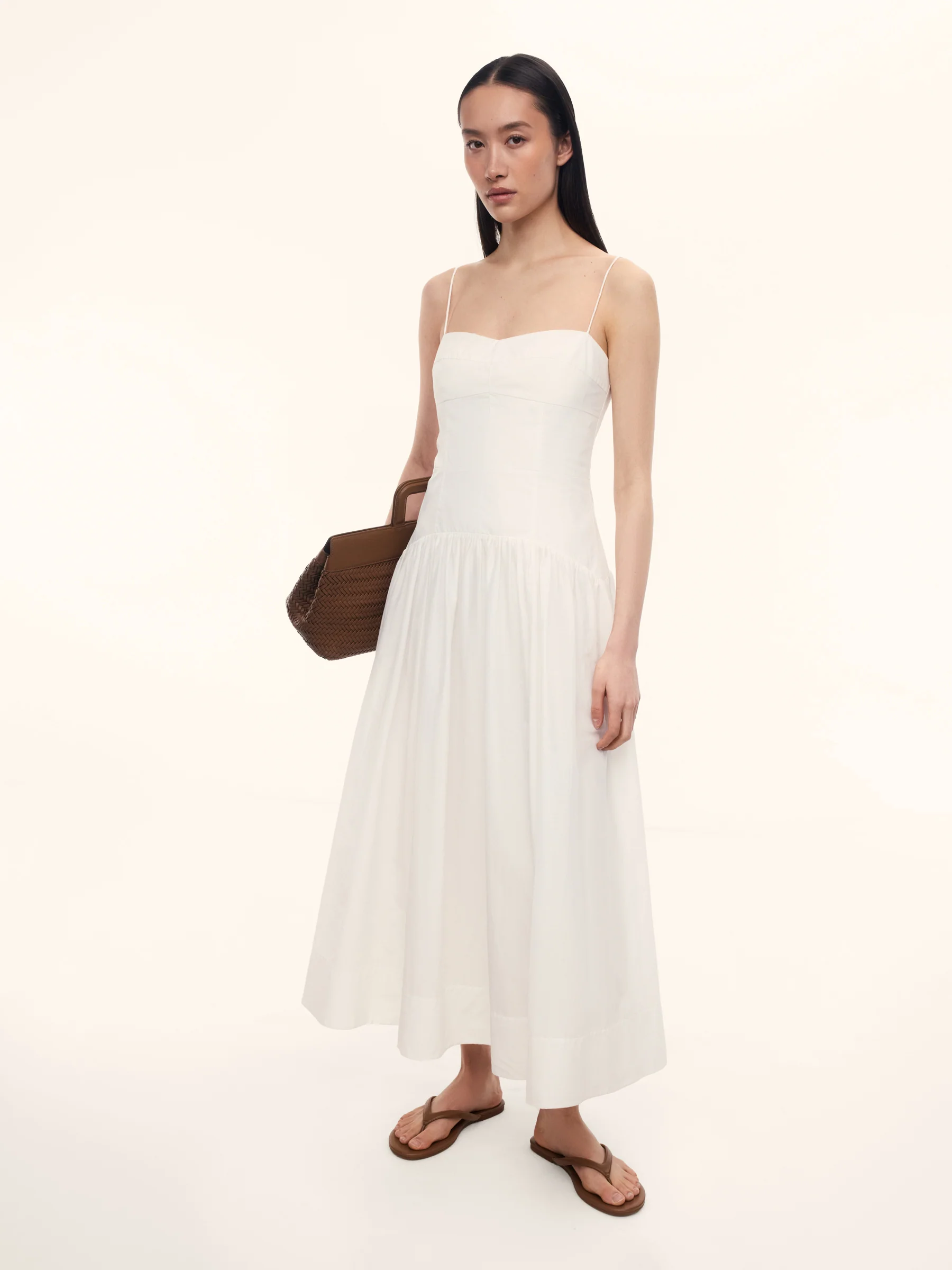 Provence cotton-silk dress