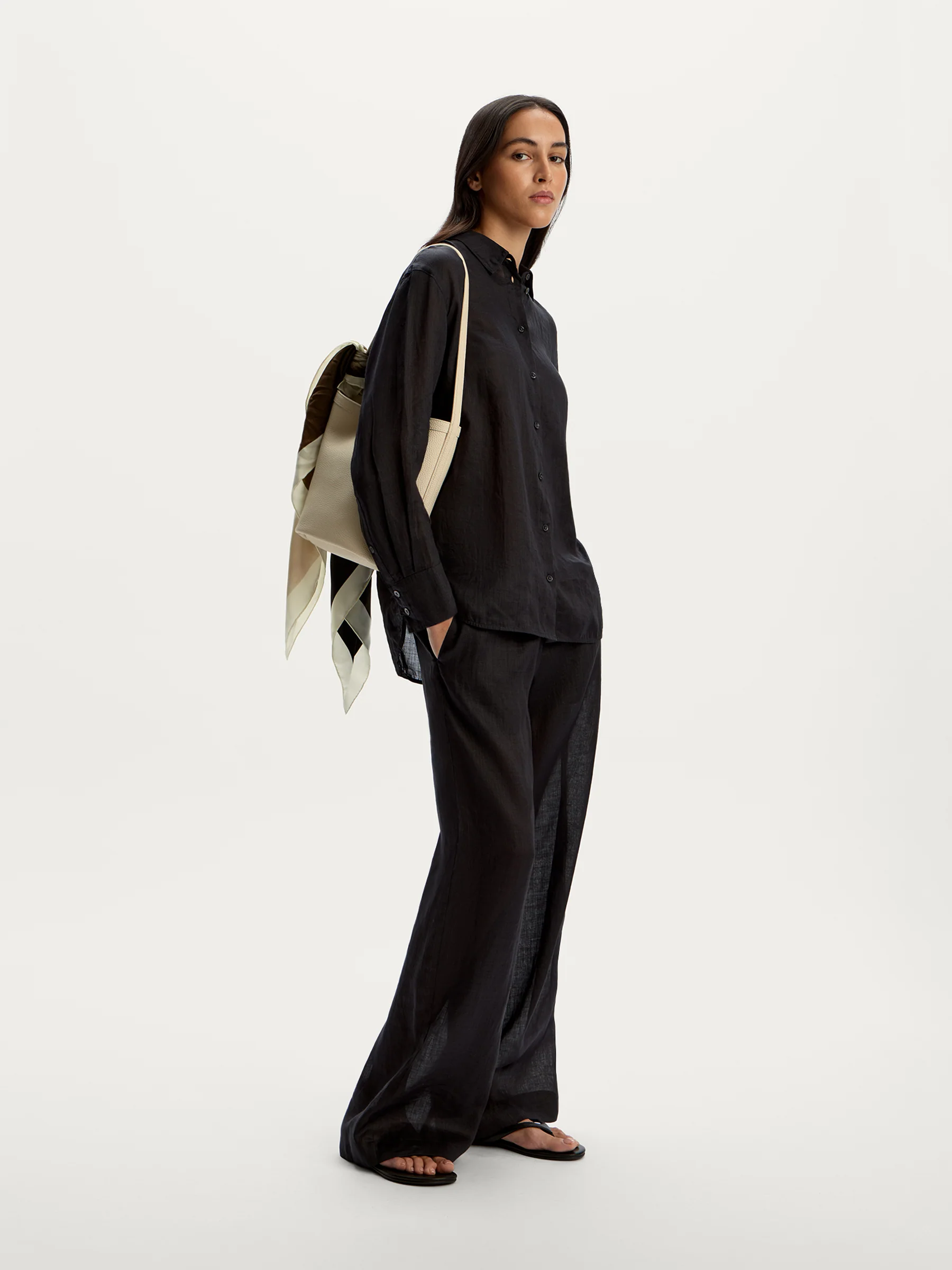 Ramie trousers