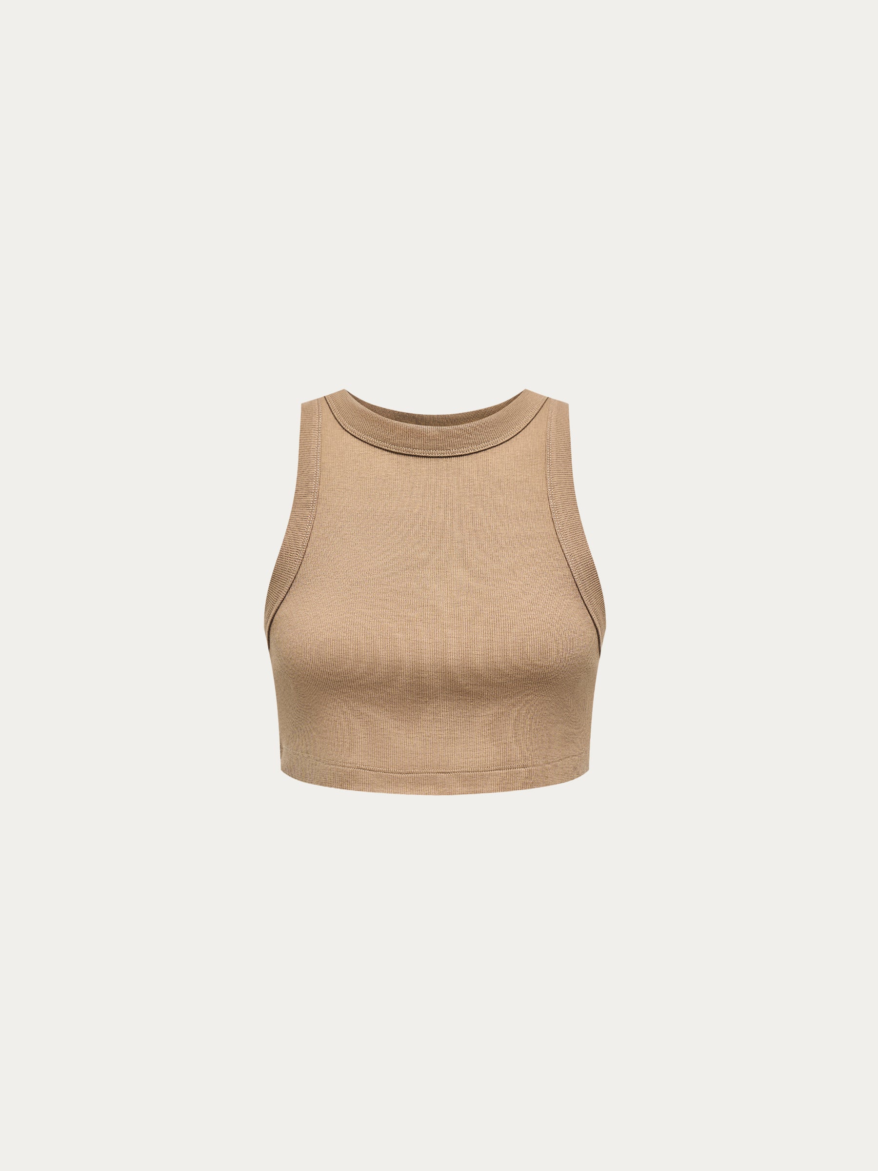 Ribbed cotton cropped top - Image 6