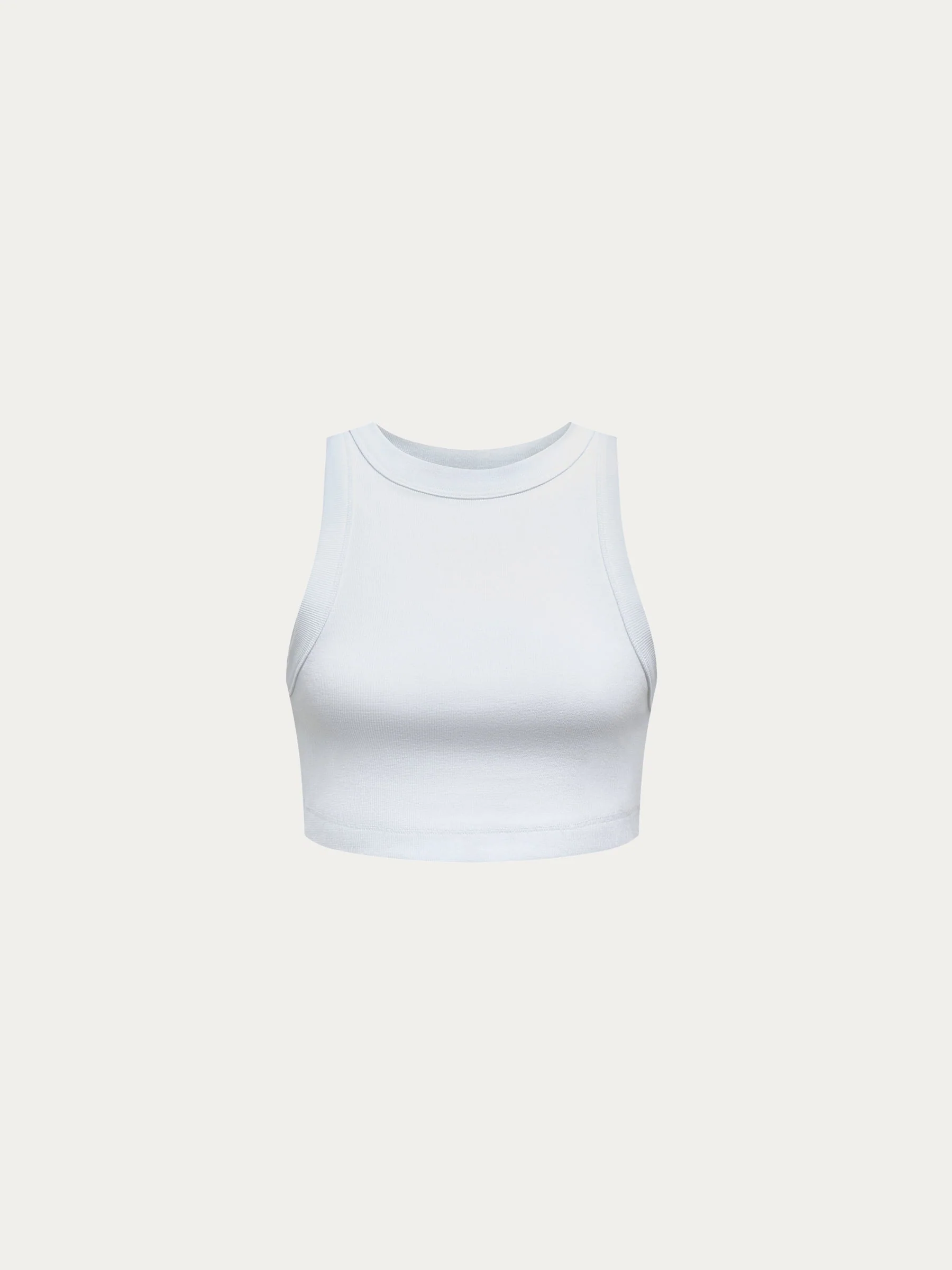 Ribbed cotton cropped top - Image 5
