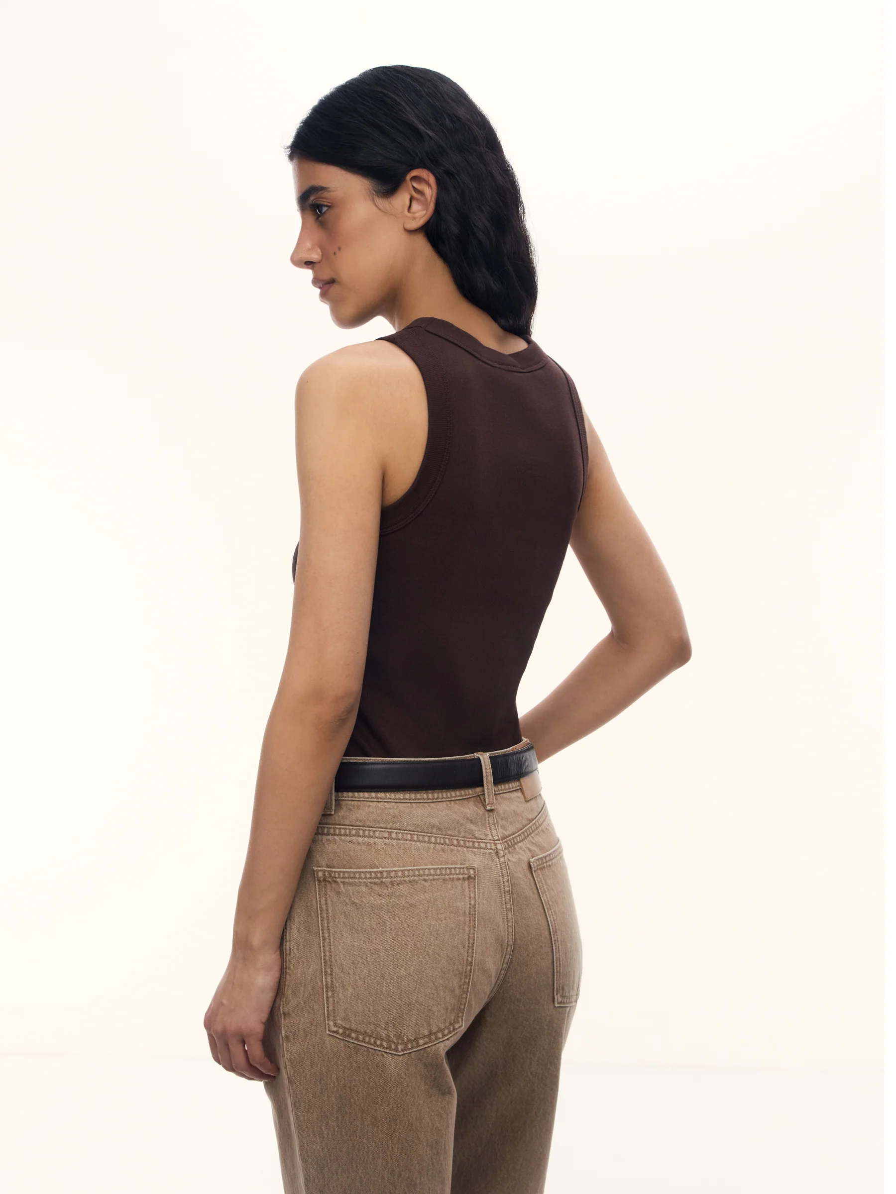 Ribbed cotton tank top - Image 5