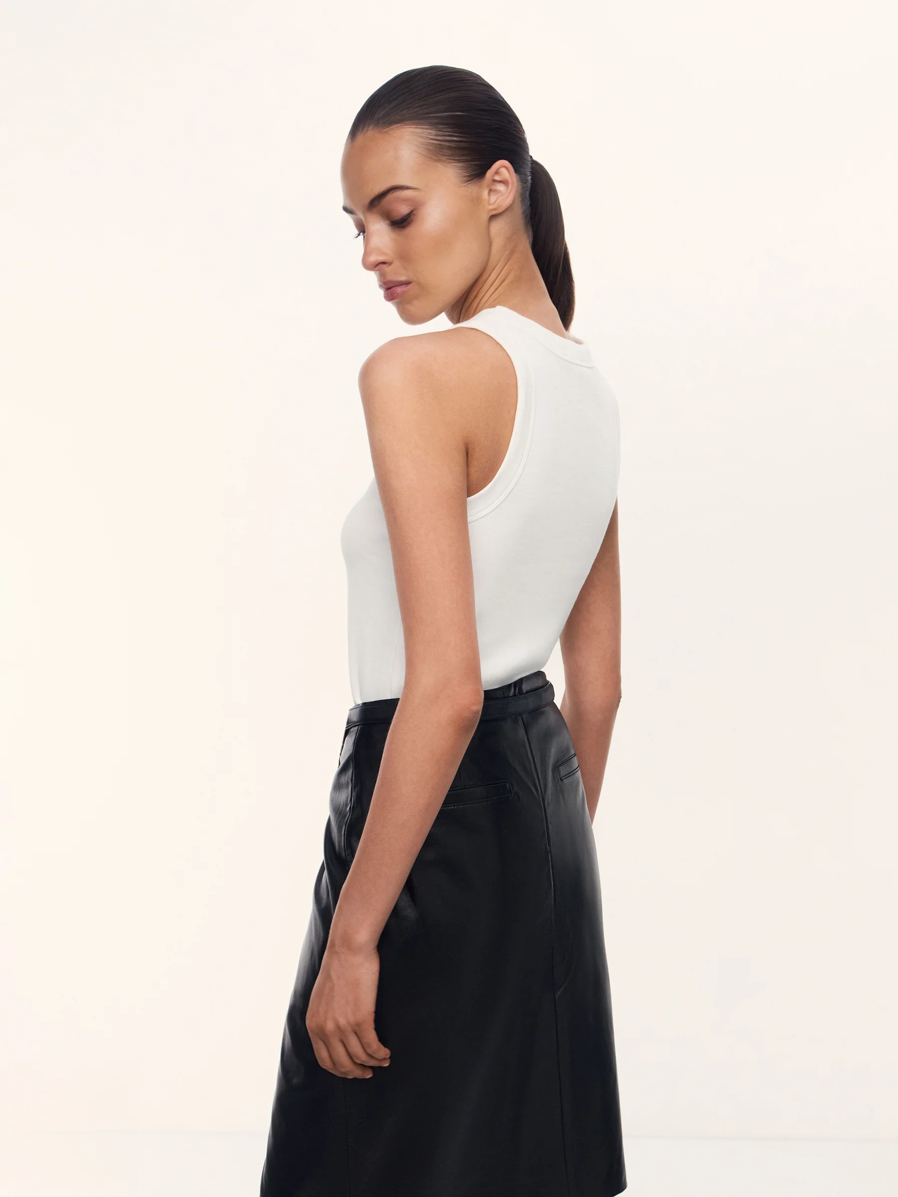 Ribbed cotton tank top - Image 5