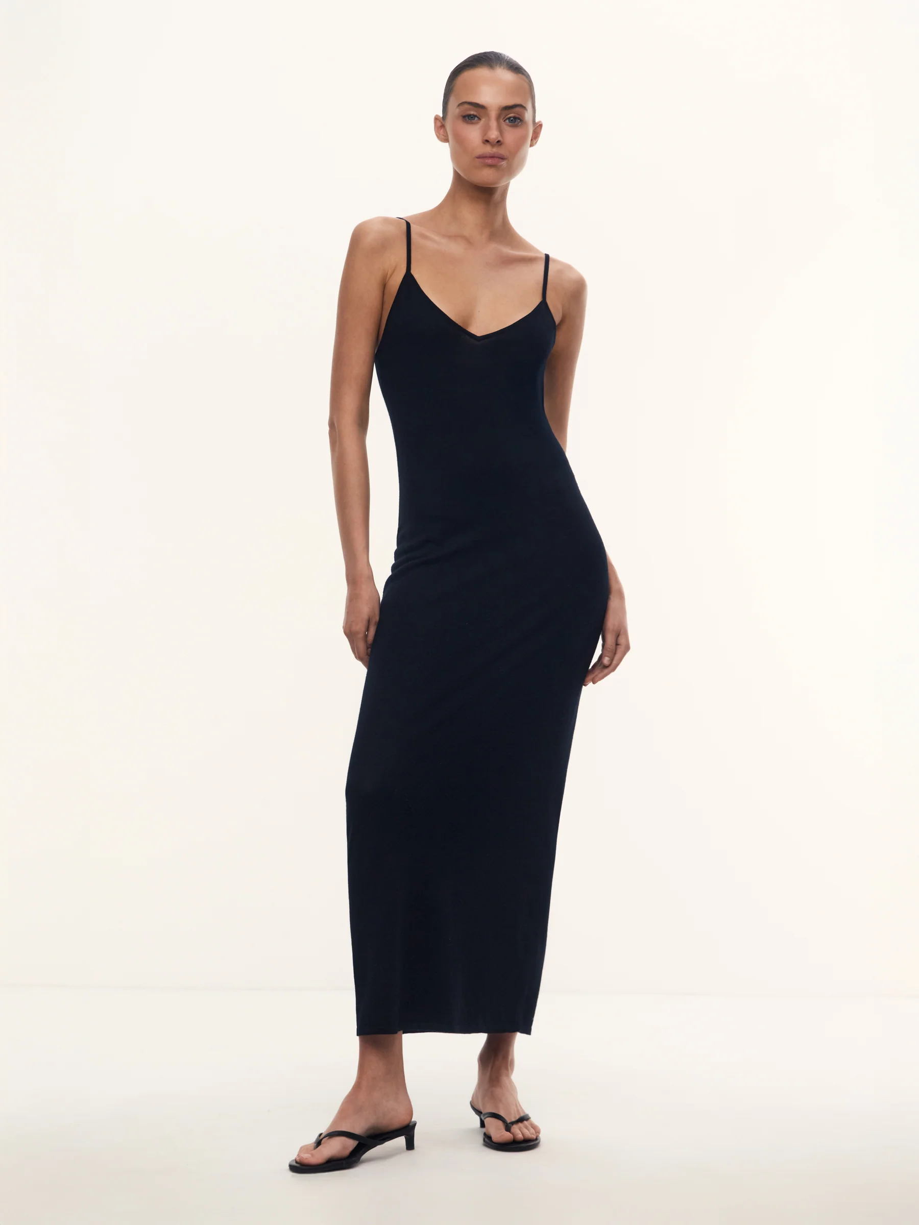 Rosie merino-silk dress