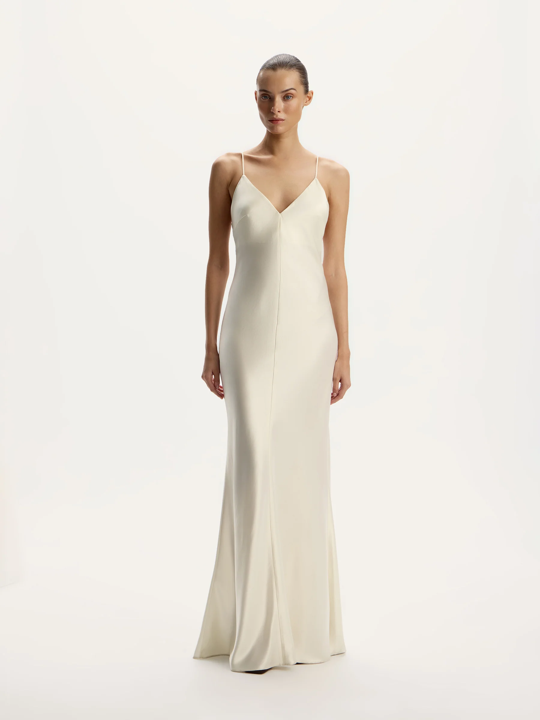 Satin maxi dress