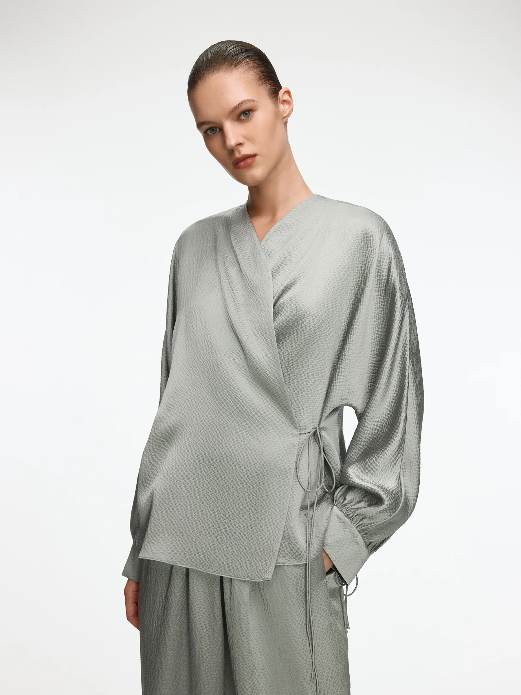 Selene Mulberry silk blouse