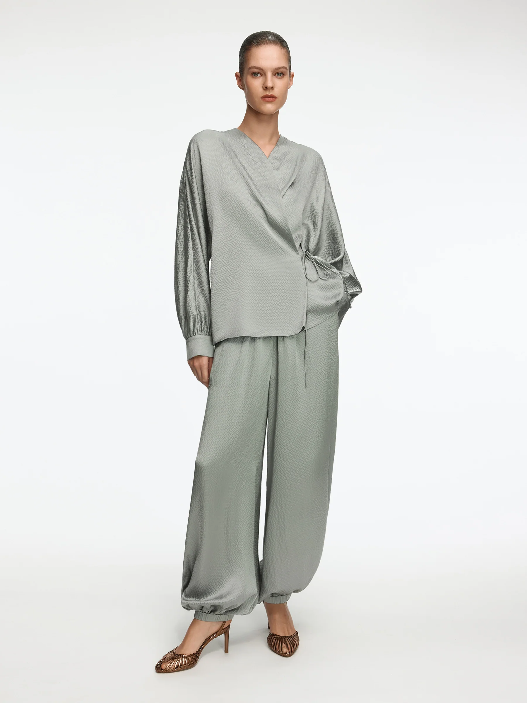 Selene Mulberry silk blouse - Image 2