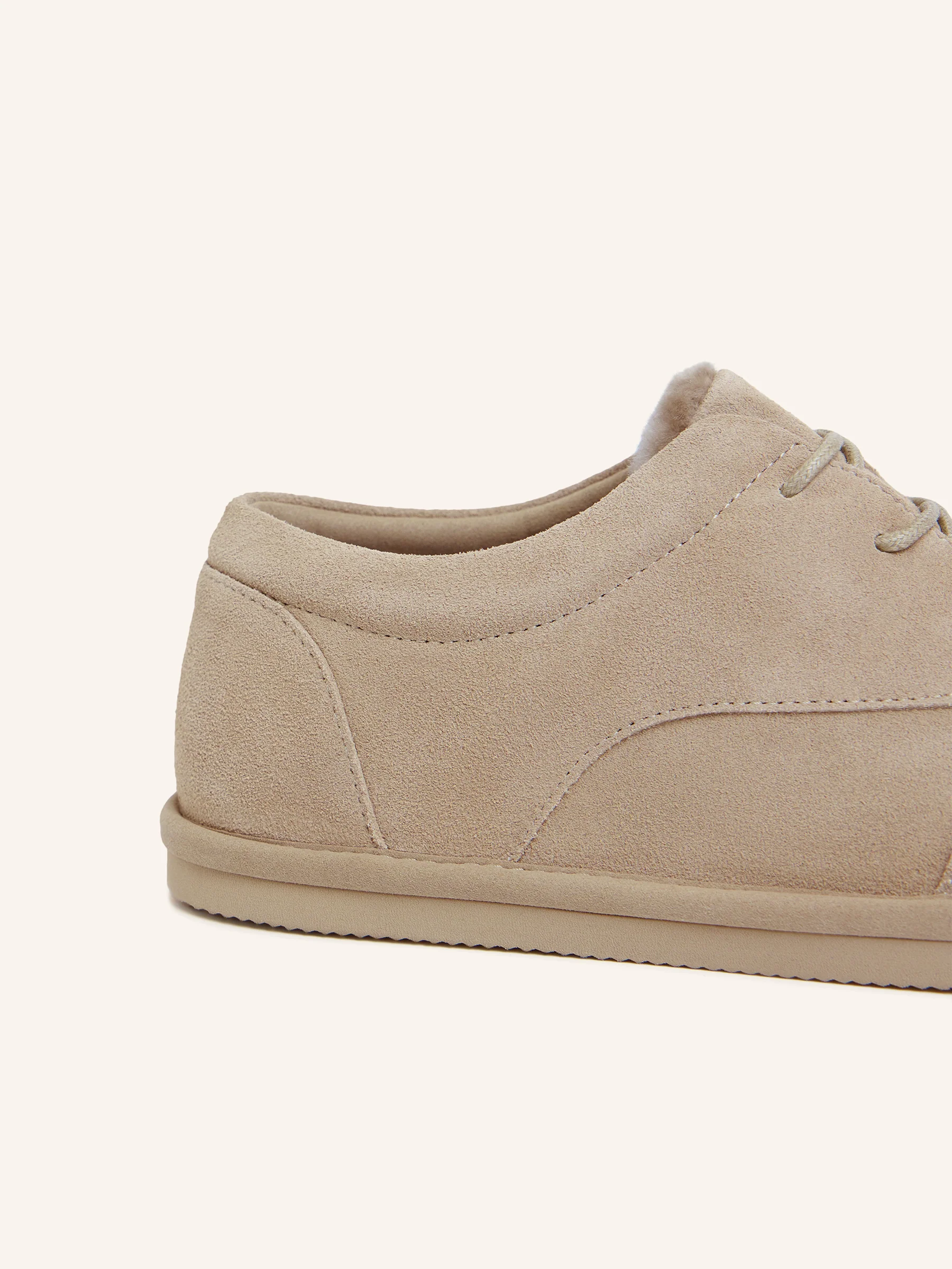 Shearling lace-up shoes - Image 5