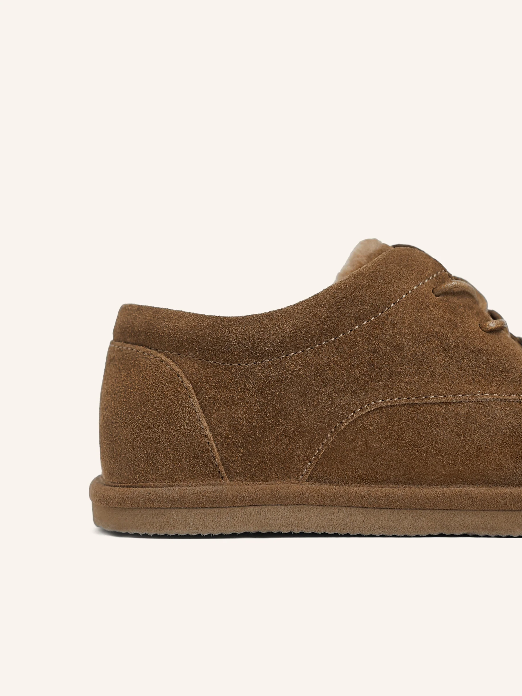 Shearling lace-up shoes - Image 6