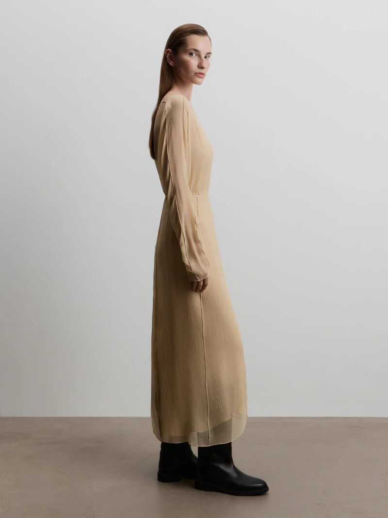 Silk chiffon dress - Image 3