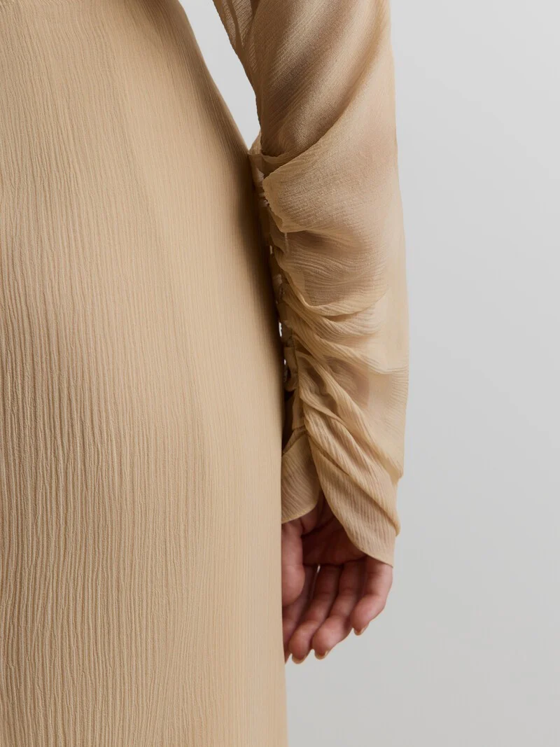 Silk chiffon dress - Image 4