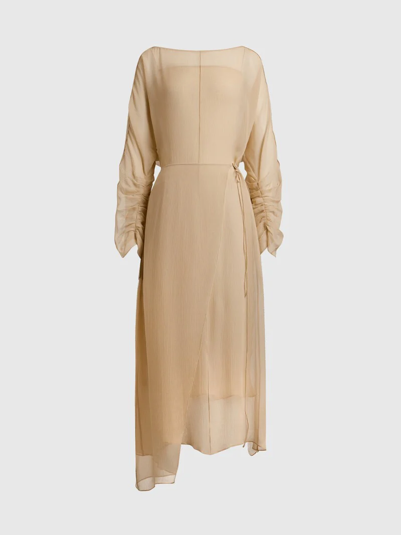 Silk chiffon dress - Image 6
