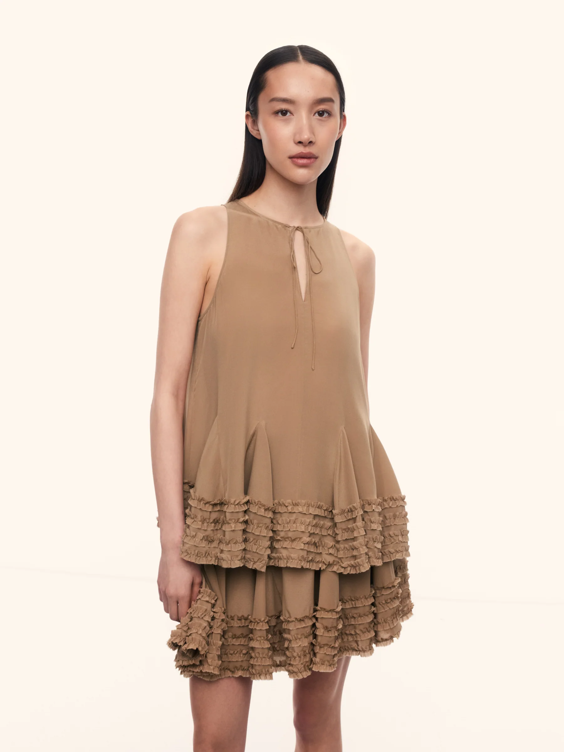 Silk chiffon top