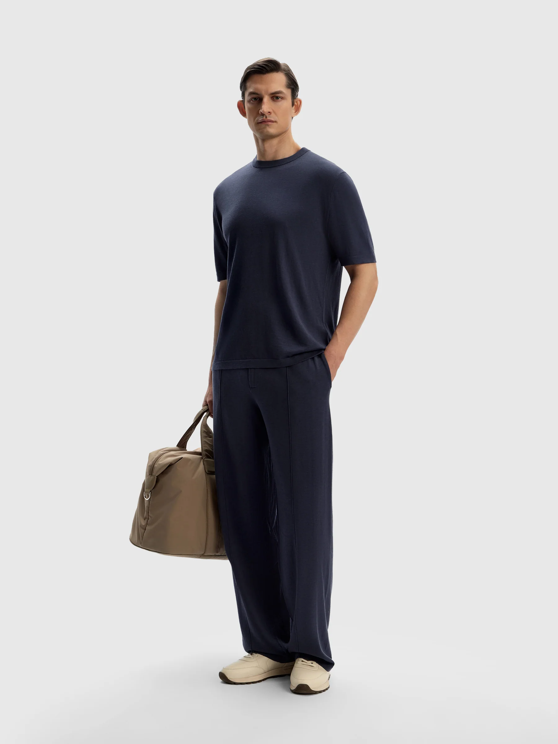 Silk-cotton knit T-shirt - Image 2