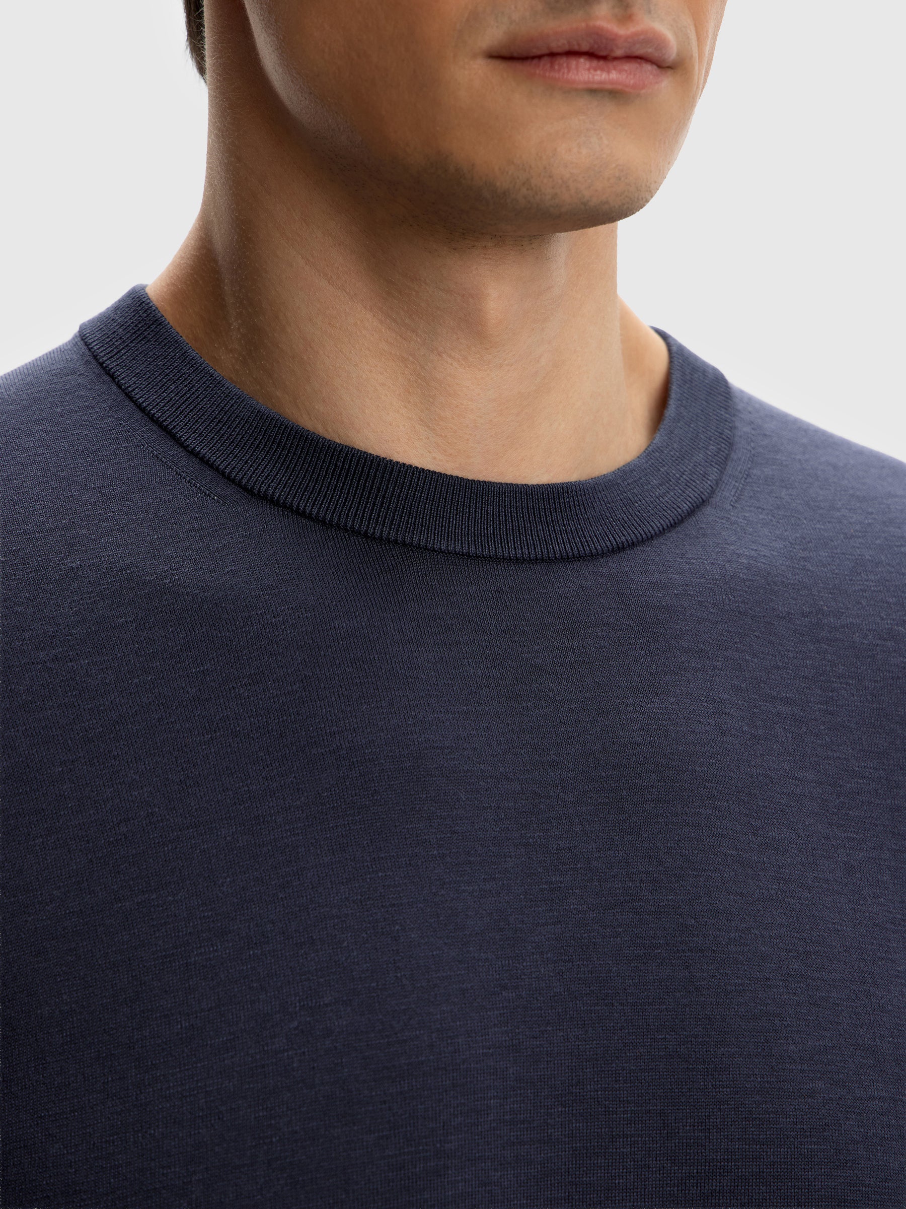 Silk-cotton knit T-shirt - Image 3
