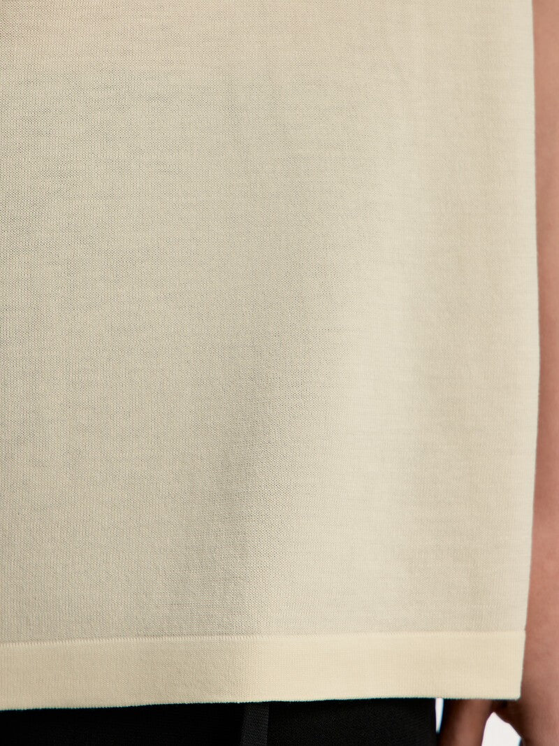Silk-cotton knit T-shirt - Image 3