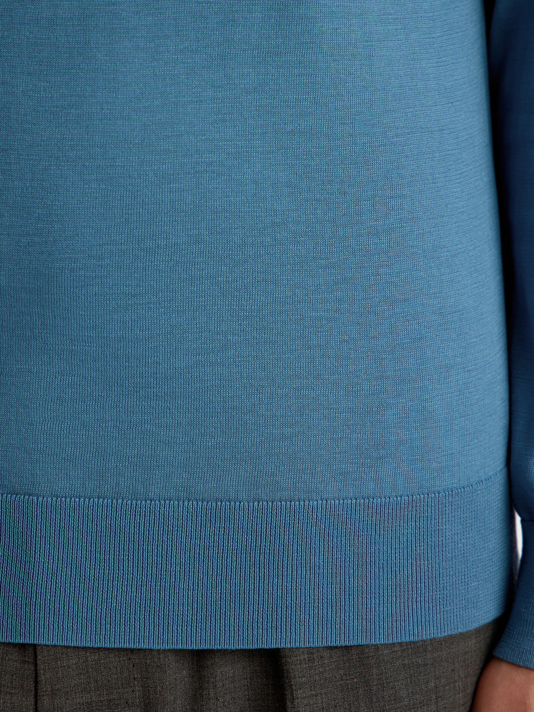 Silk-cotton polo jumper - Image 4