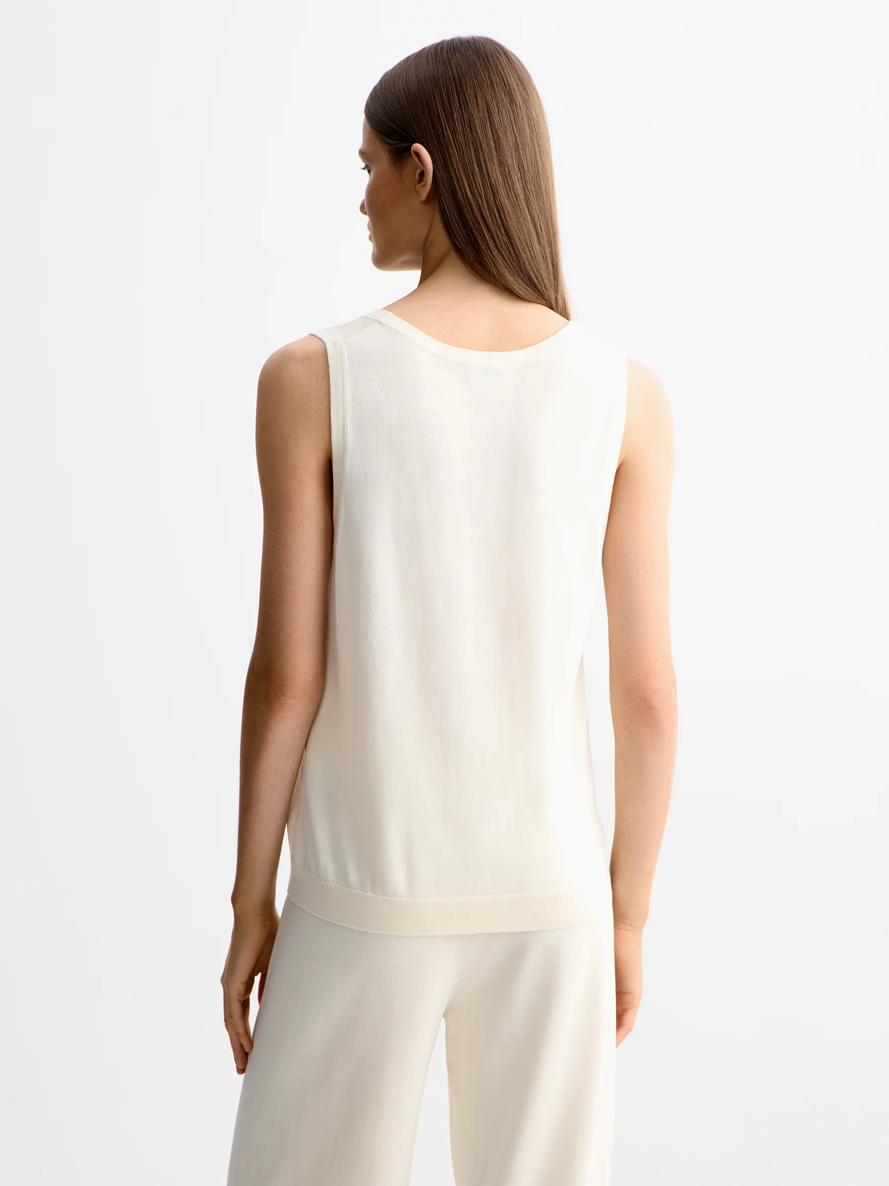 Silk-cotton tank top - Image 5