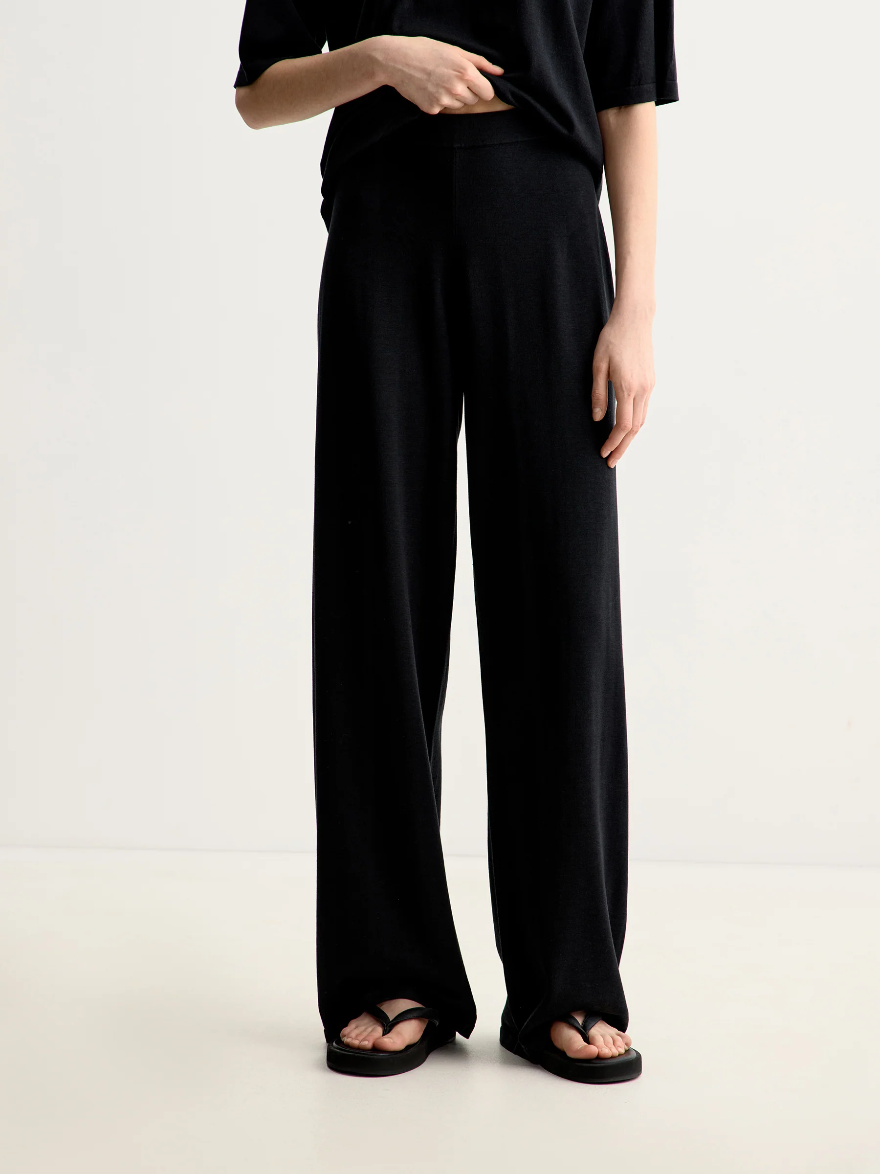 Silk-cotton trousers - Image 4