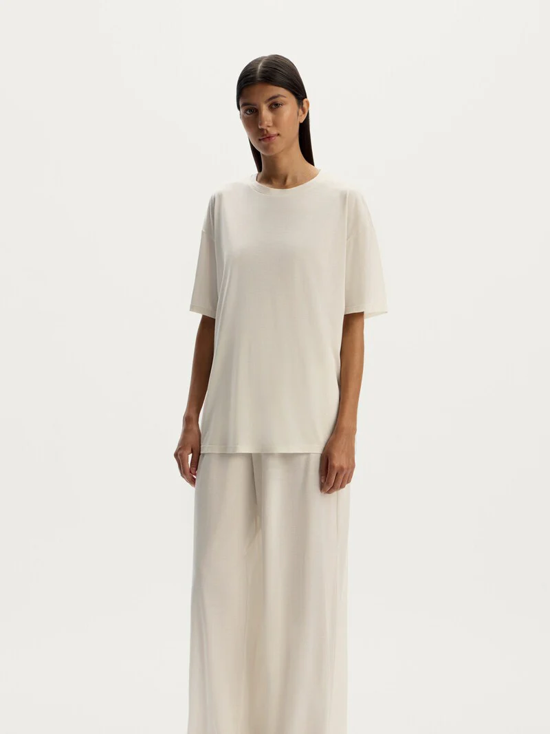 Silk jersey T-shirt
