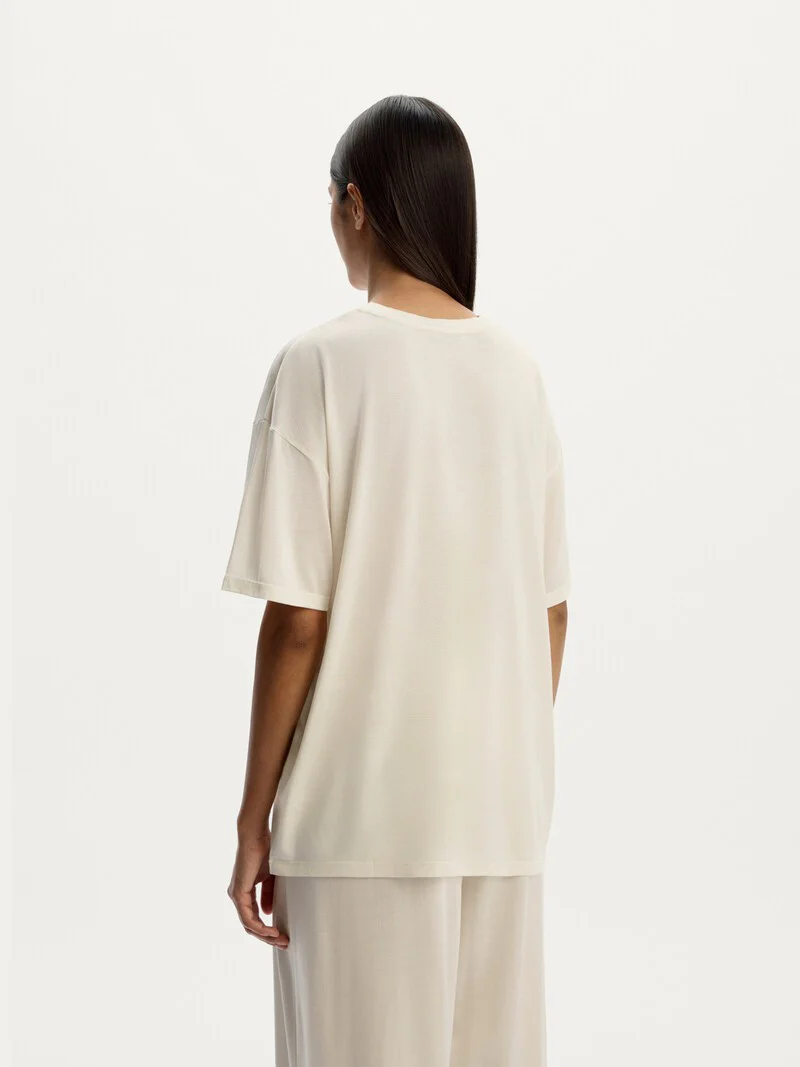 Silk jersey T-shirt - Image 5