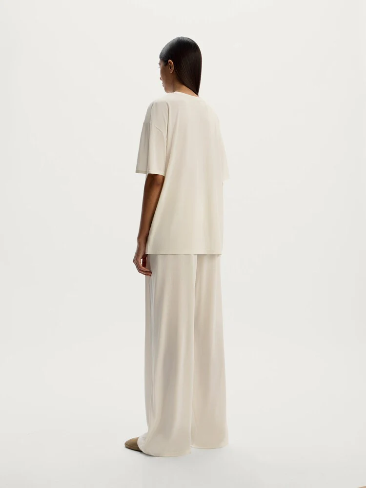 Silk jersey trousers - Image 6