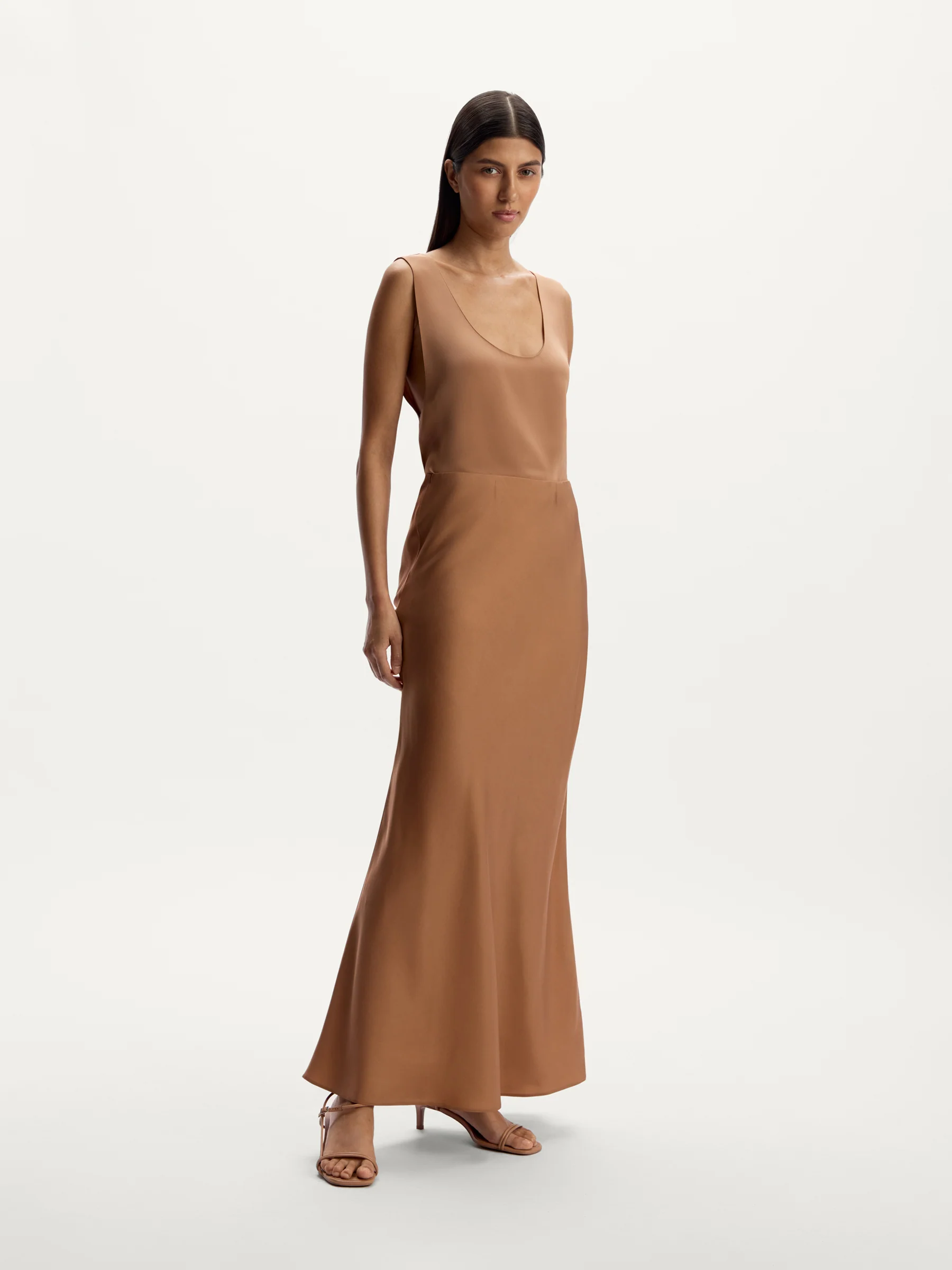 Silk maxi skirt