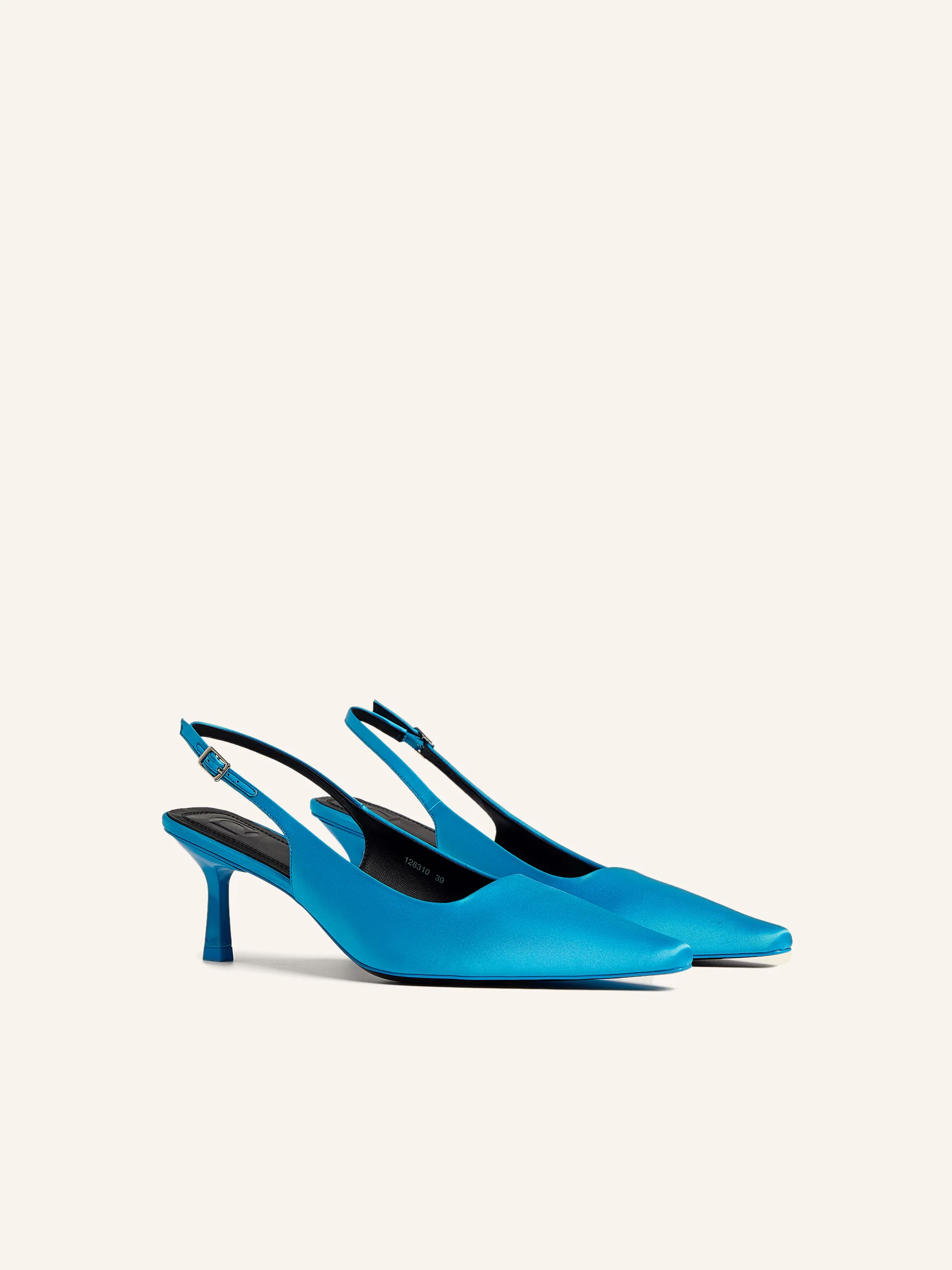 Silk slingback pumps - Image 2