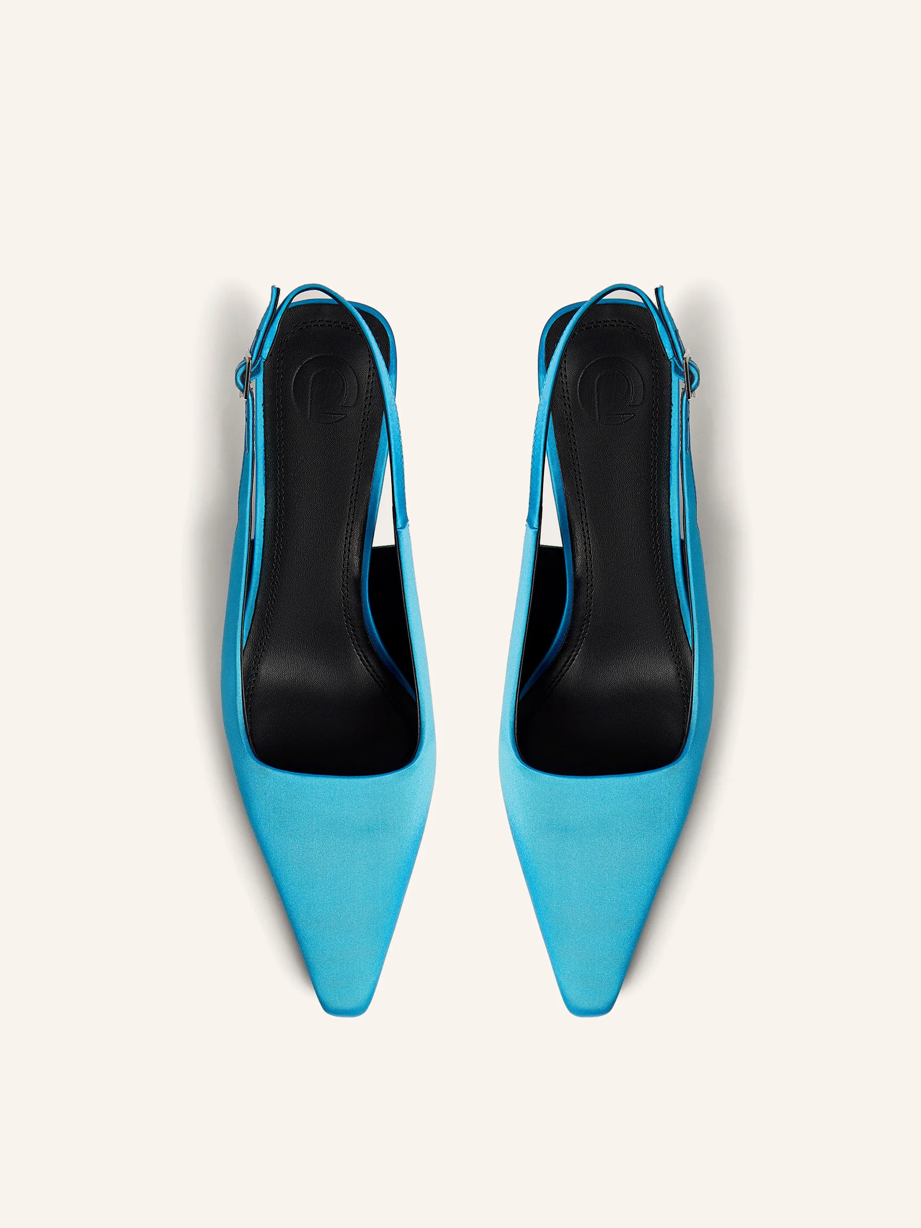 Silk slingback pumps - Image 4