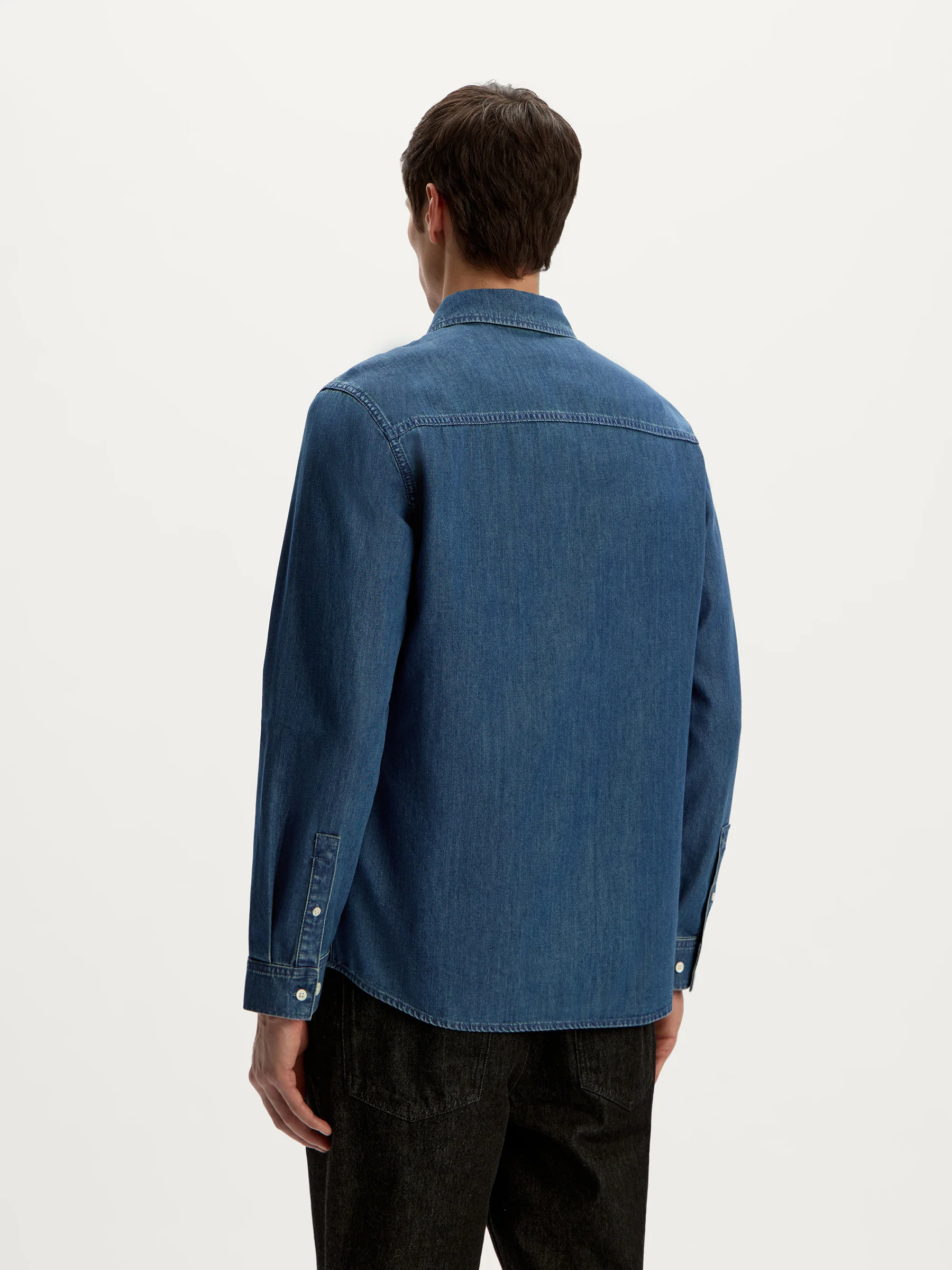 Slim fit denim shirt - Image 6
