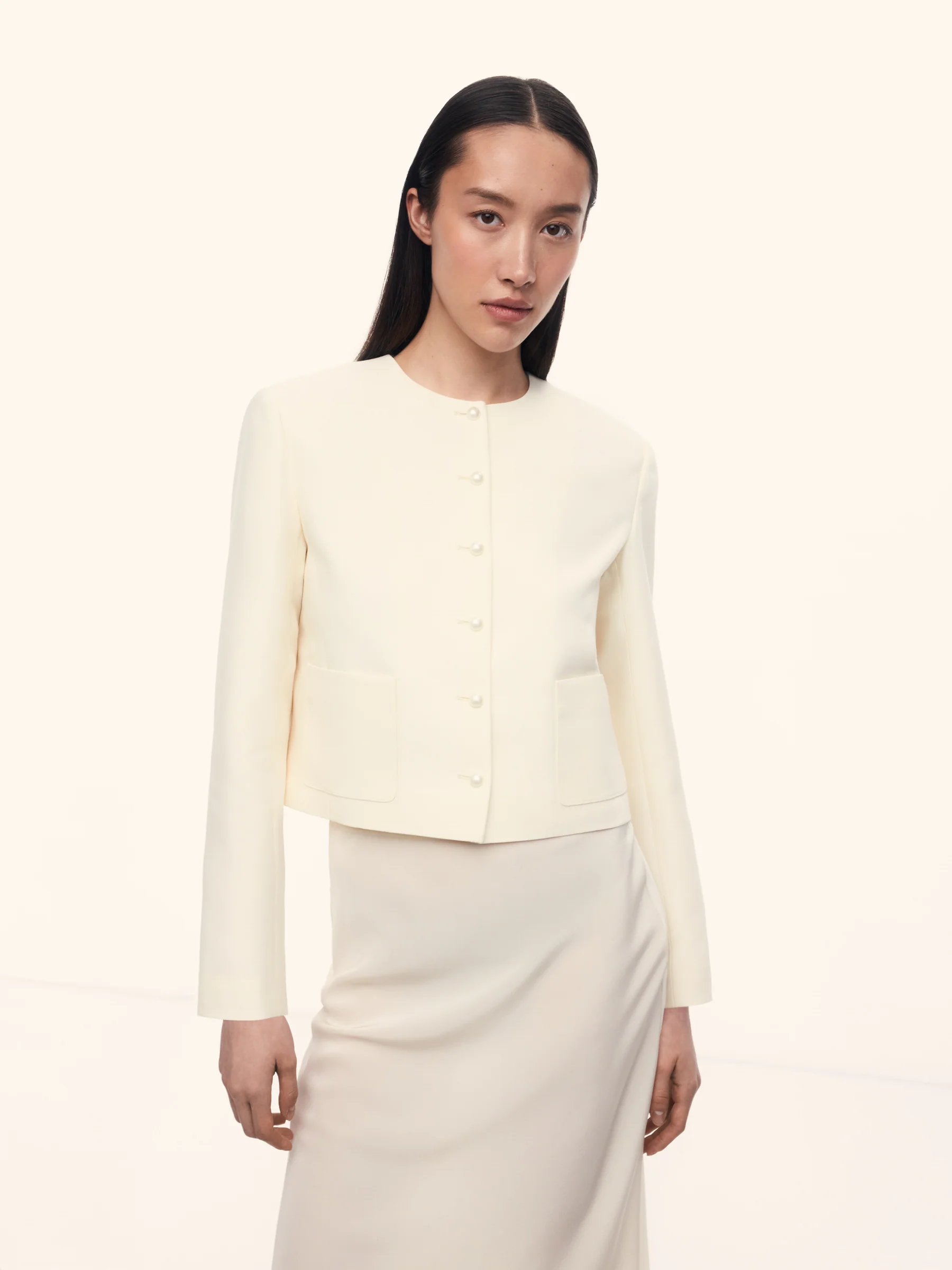 Sofia wool-silk jacket