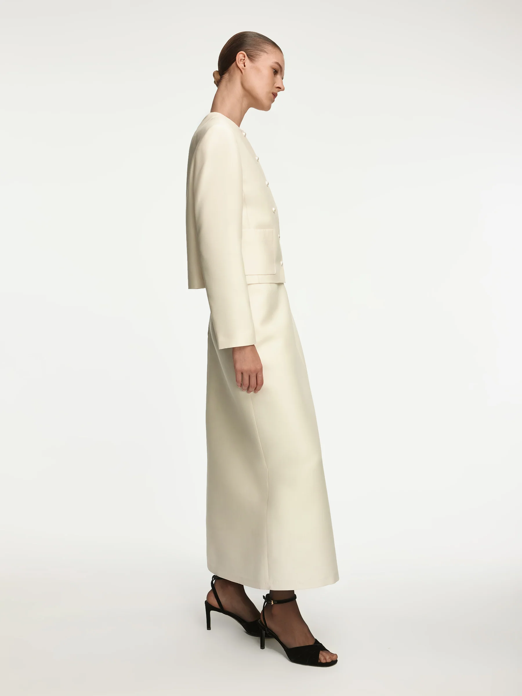 Sofia wool-silk skirt - Image 2