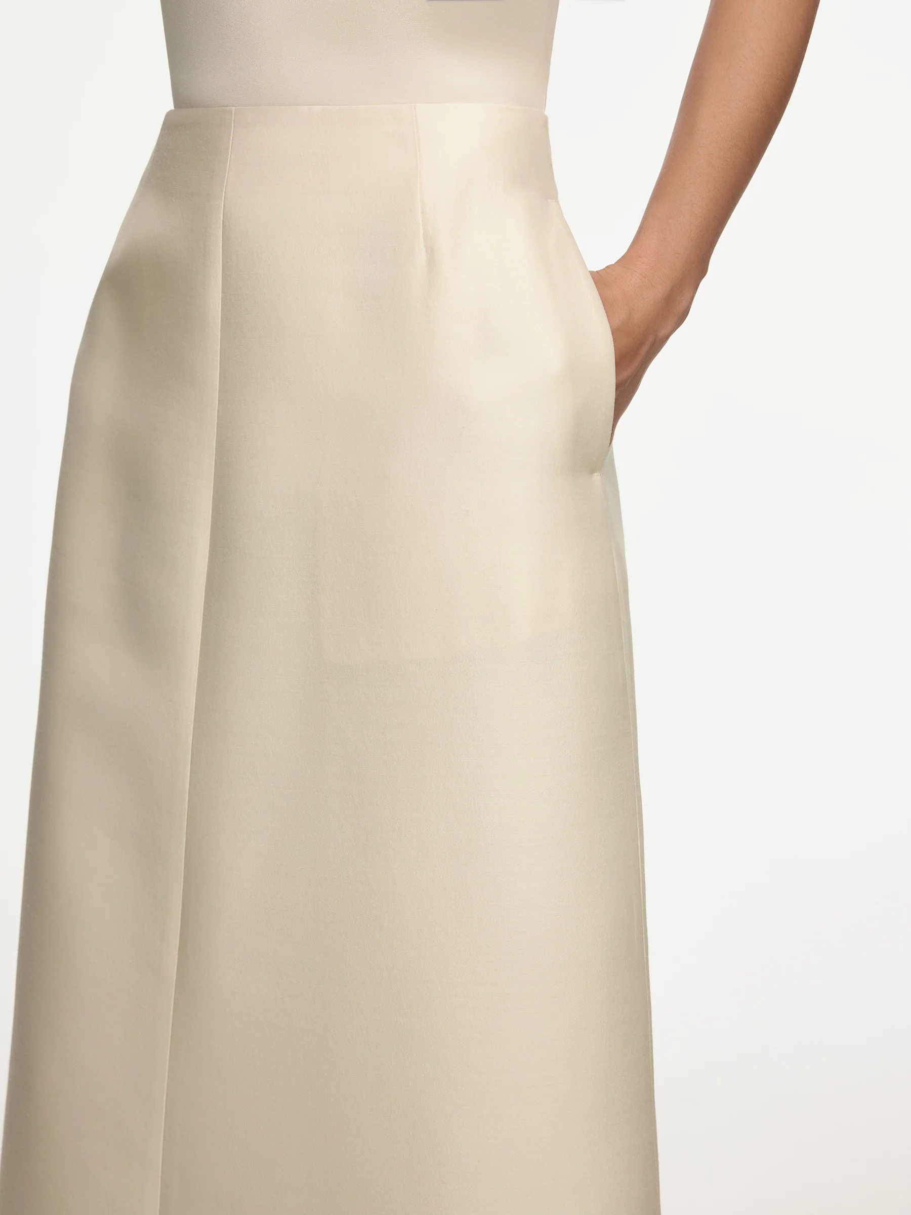 Sofia wool-silk skirt - Image 4