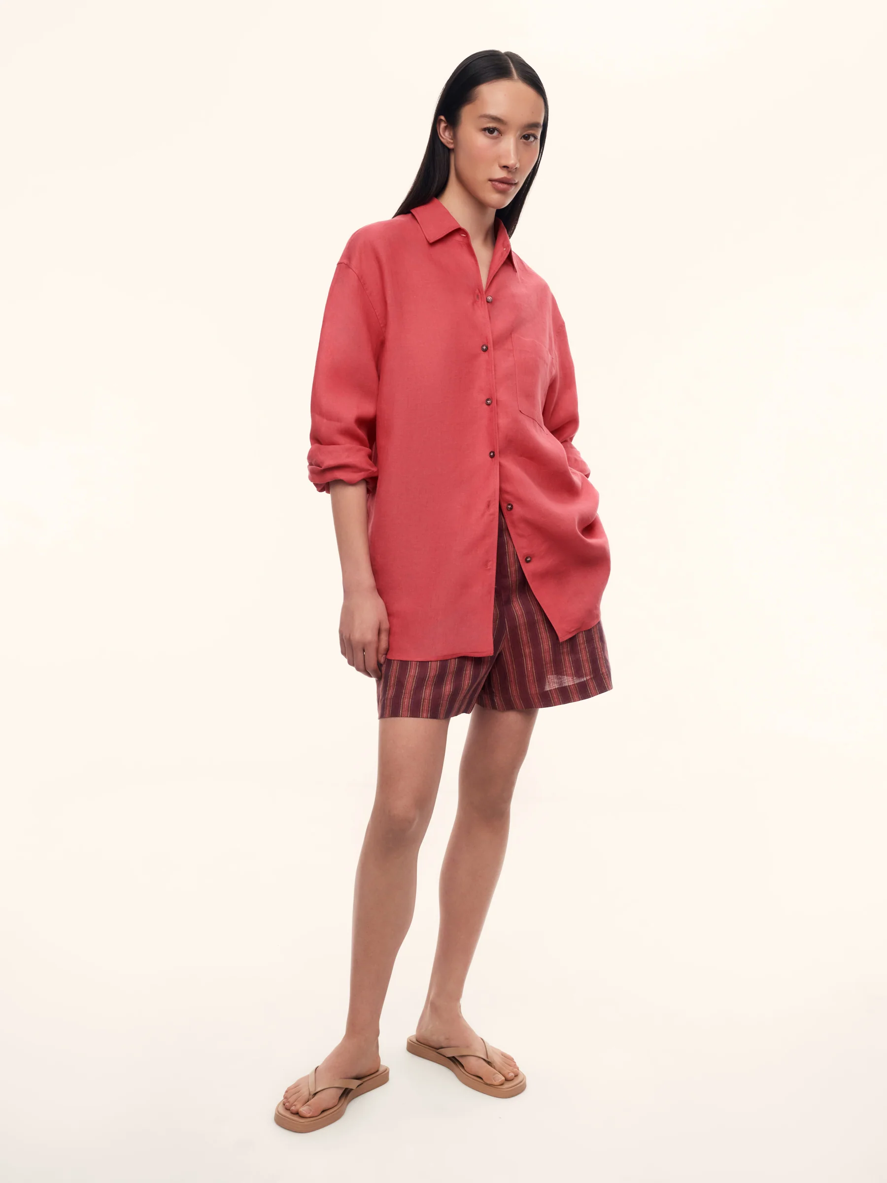 Sorbet linen shorts