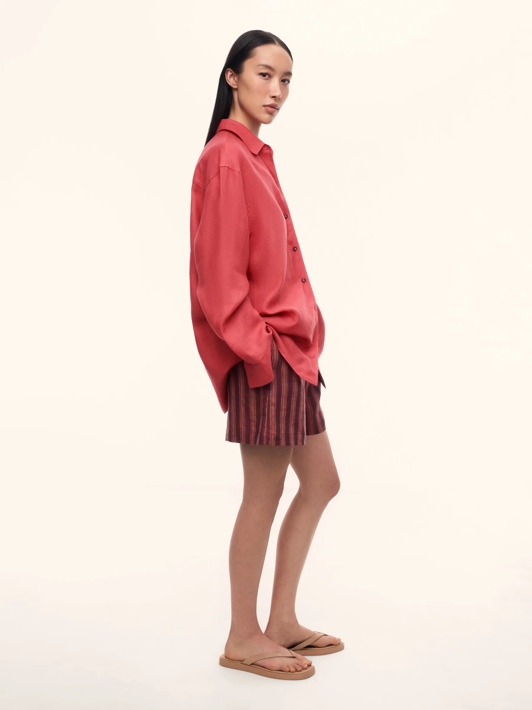 Sorbet linen shorts - Image 2